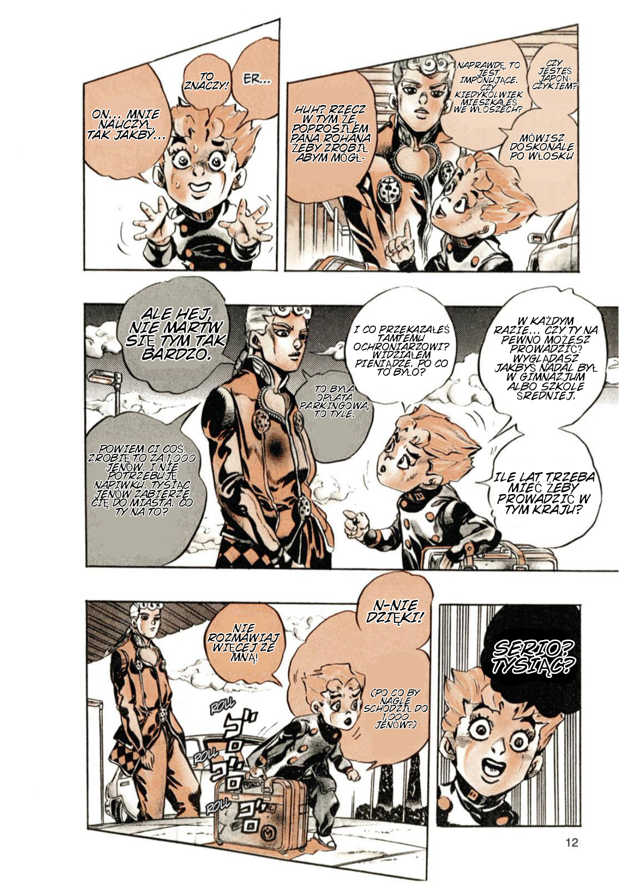 JoJo's Bizarre Adventure Part 5 - Golden Wind Złote Doświadczenie, Część 1 第8页