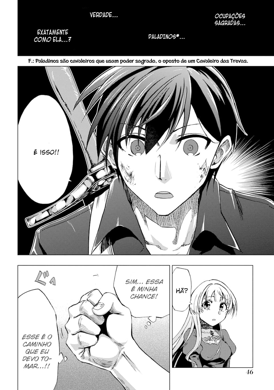 Ankoku Kishi no Ore Desu ga Saikyou no Paladin wo Mezashimasu Drama do Resgate 第46页