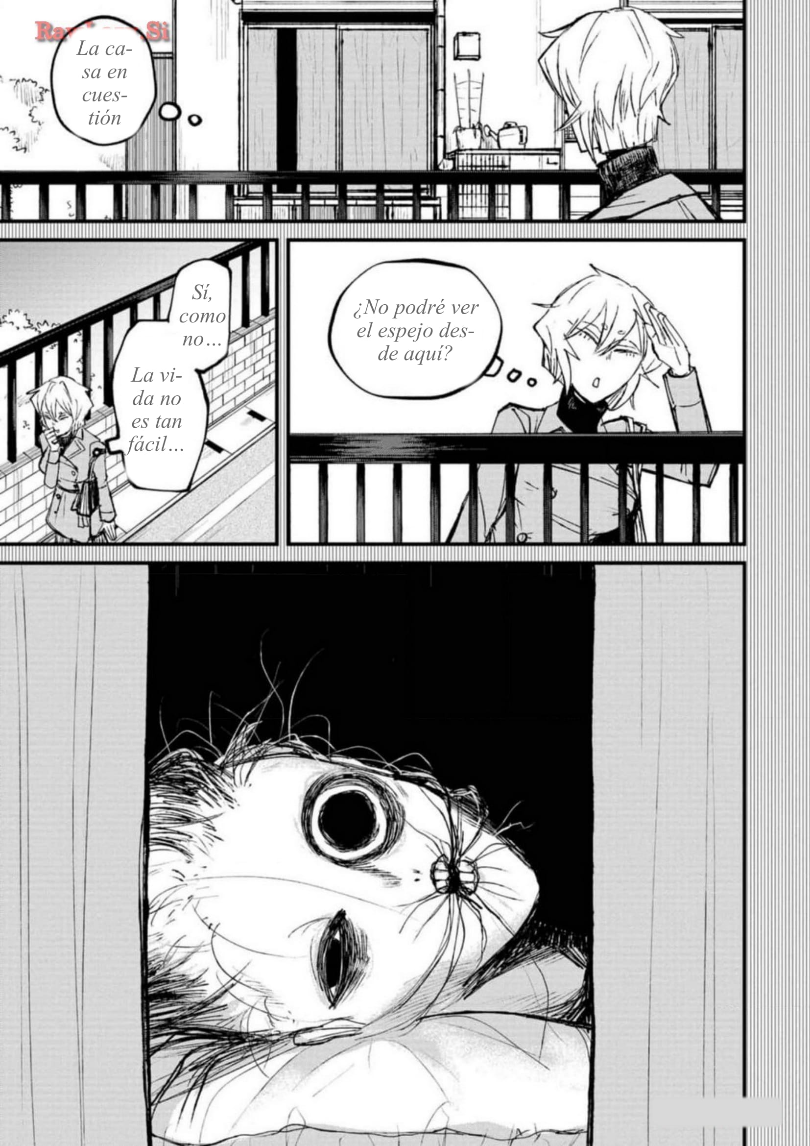Nikubami Honegishimi El púrpura del espejo enfrentado 第17页