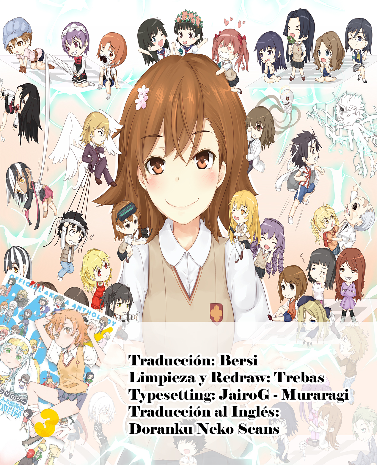 4-koma Koushiki Anthology - Toaru Kagaku no Railgun x Toaru Majutsu no Index El Boleto de Ida al Edén de al Lado 第9页