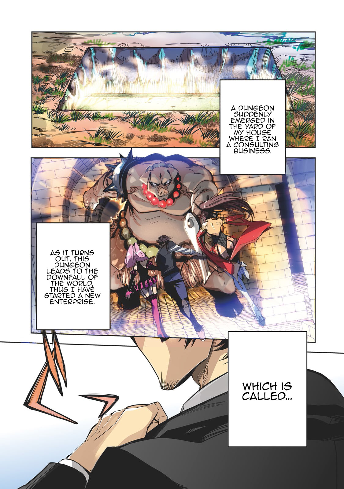 Dungeon Busters ~Chuunen Otoko desu ga Niwa ni Dungeon ga Shutsugen shita node Sekai wo Sukuimasu~ Vol. 1 Ch. 1 第2页