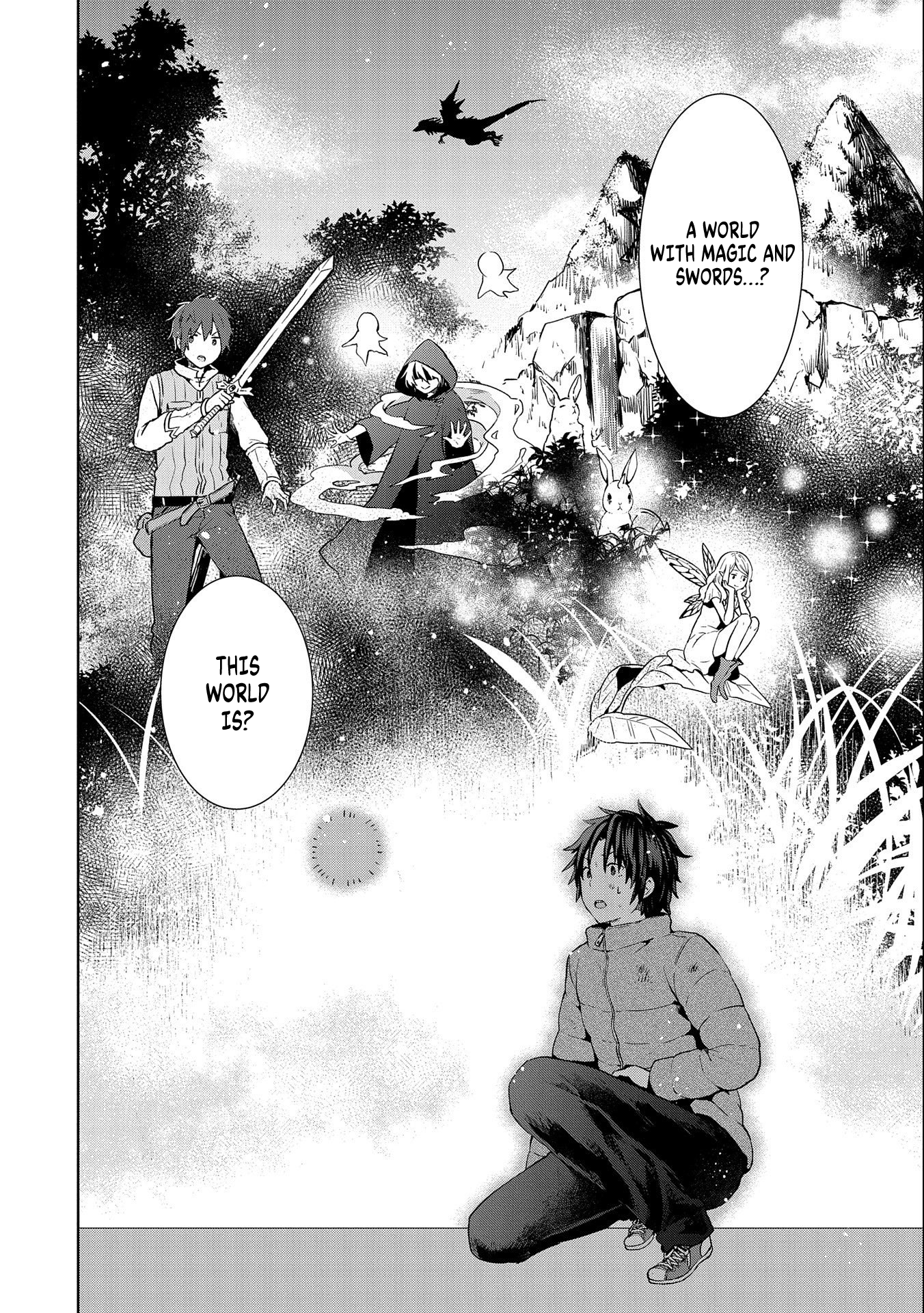 Isekai ni Ten'i Shitara Yama no Naka datta. Handou de Tsuyosa yori mo Kaitekisa wo Erabimashita Vol. 1 Ch. 2 第4页
