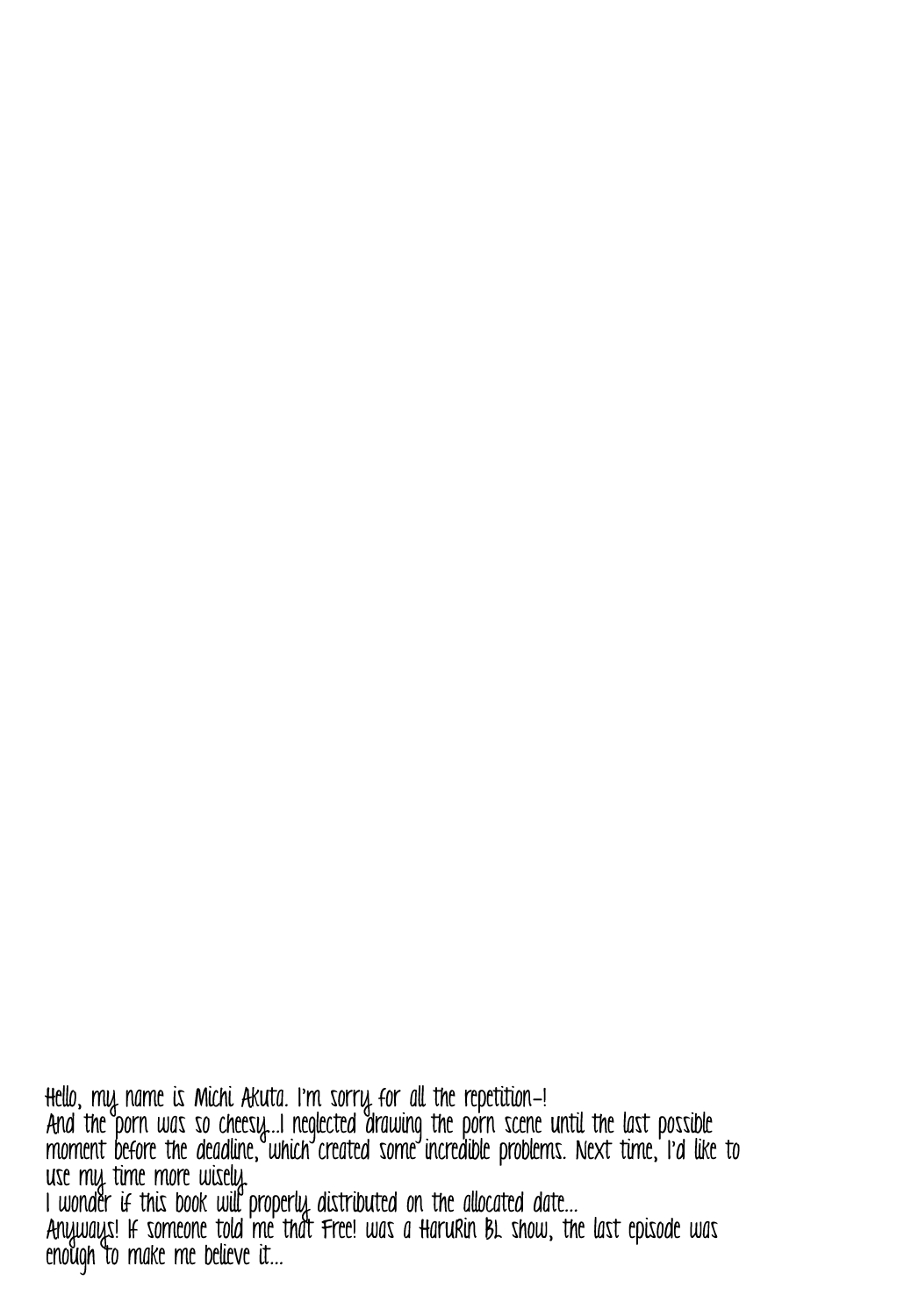 Free! - Goodbye, Lonely Aquarium (Doujinshi) Oneshot 第29页