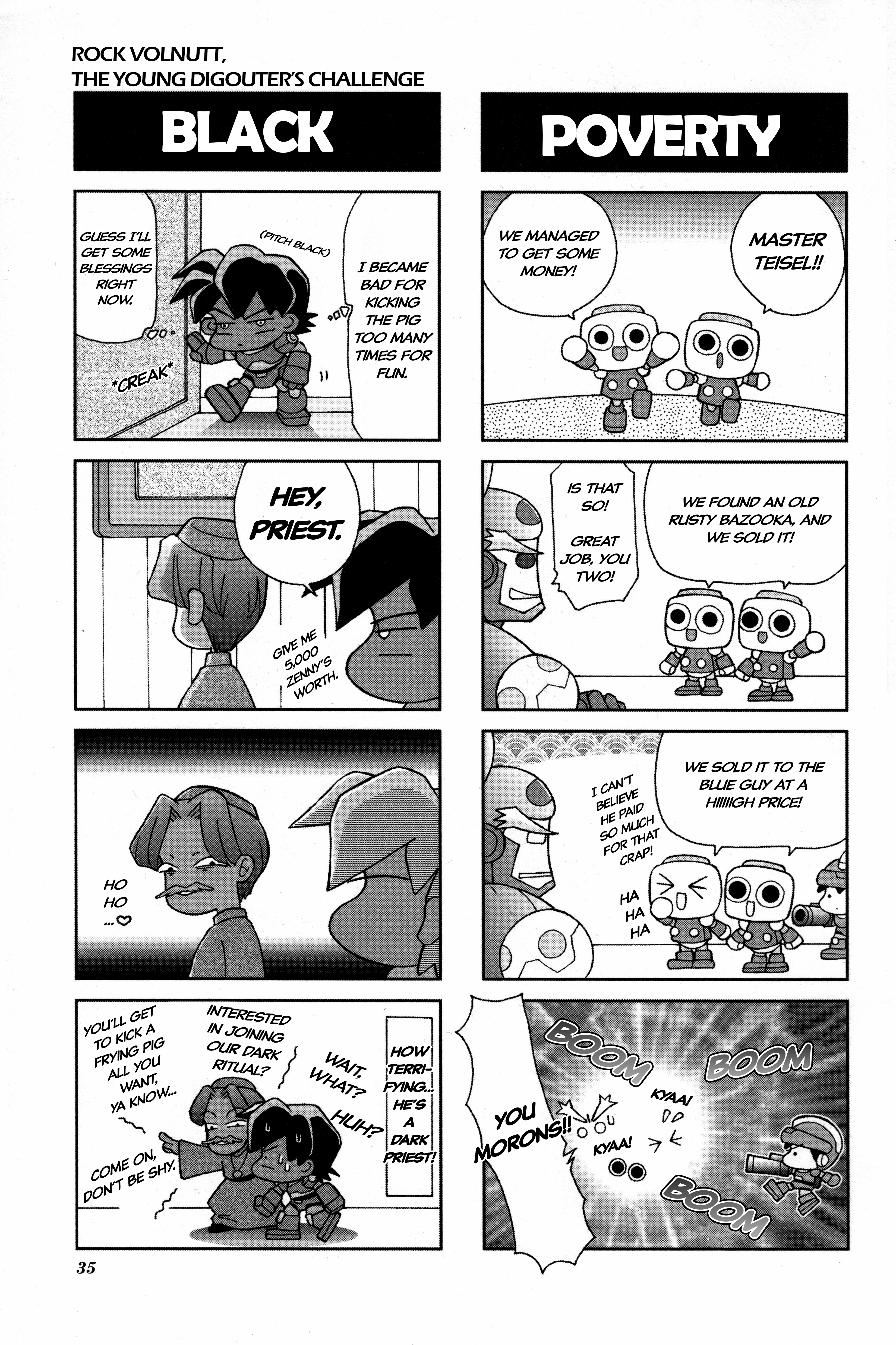 Rockman DASH2 4Koma Gag Battle Rock Volnutt, the Young Digouter's Challenge 第4页
