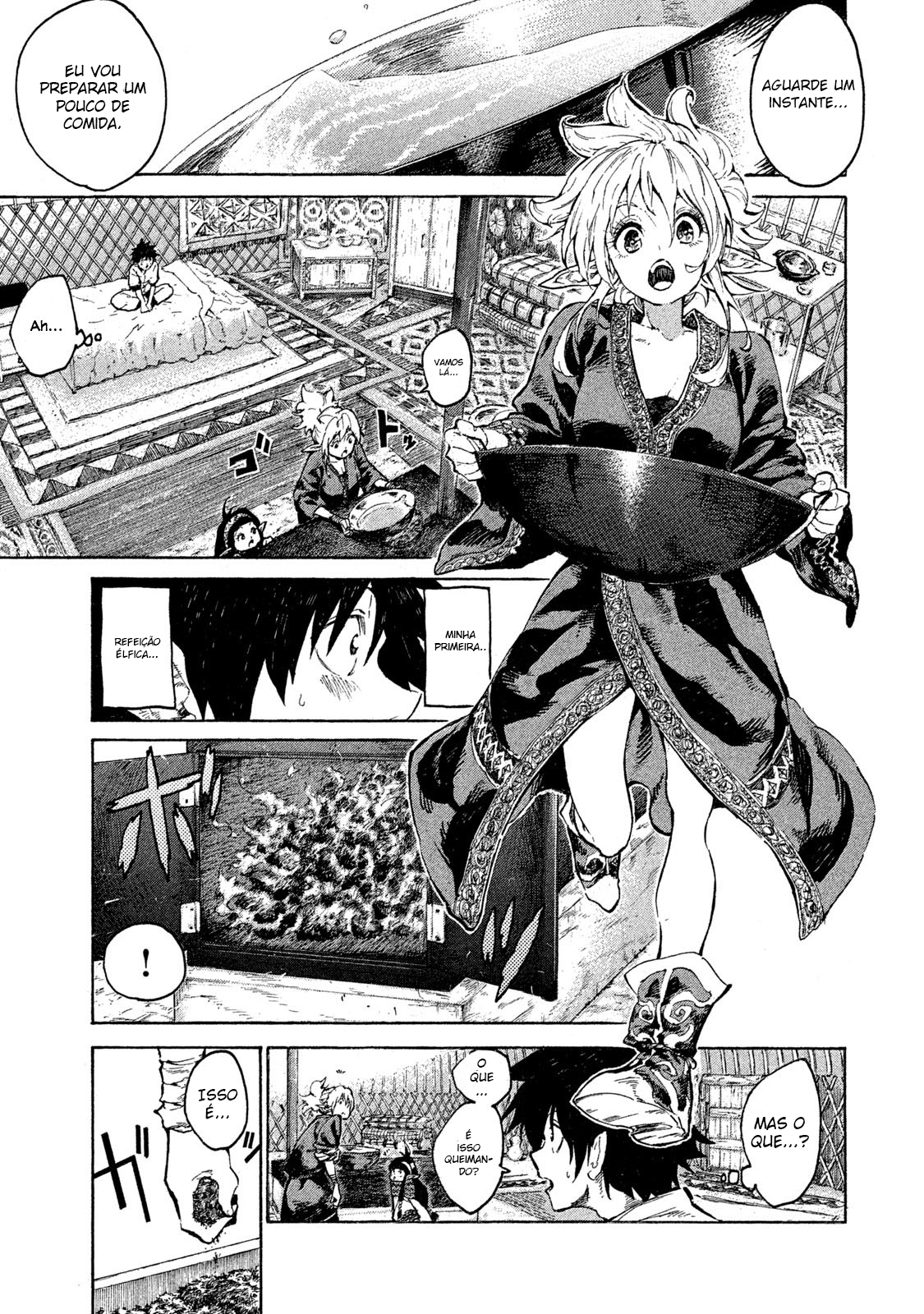 Mazumeshi Elf to Yuuboku gurashi A porta que leva as campinas 第14页