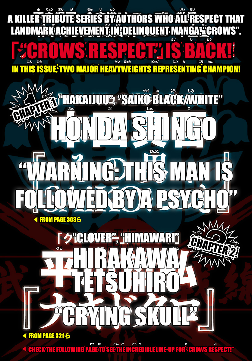 Crows Respect "Warning: This Man is Followed by a Psycho" - Honda Shingo 第2页