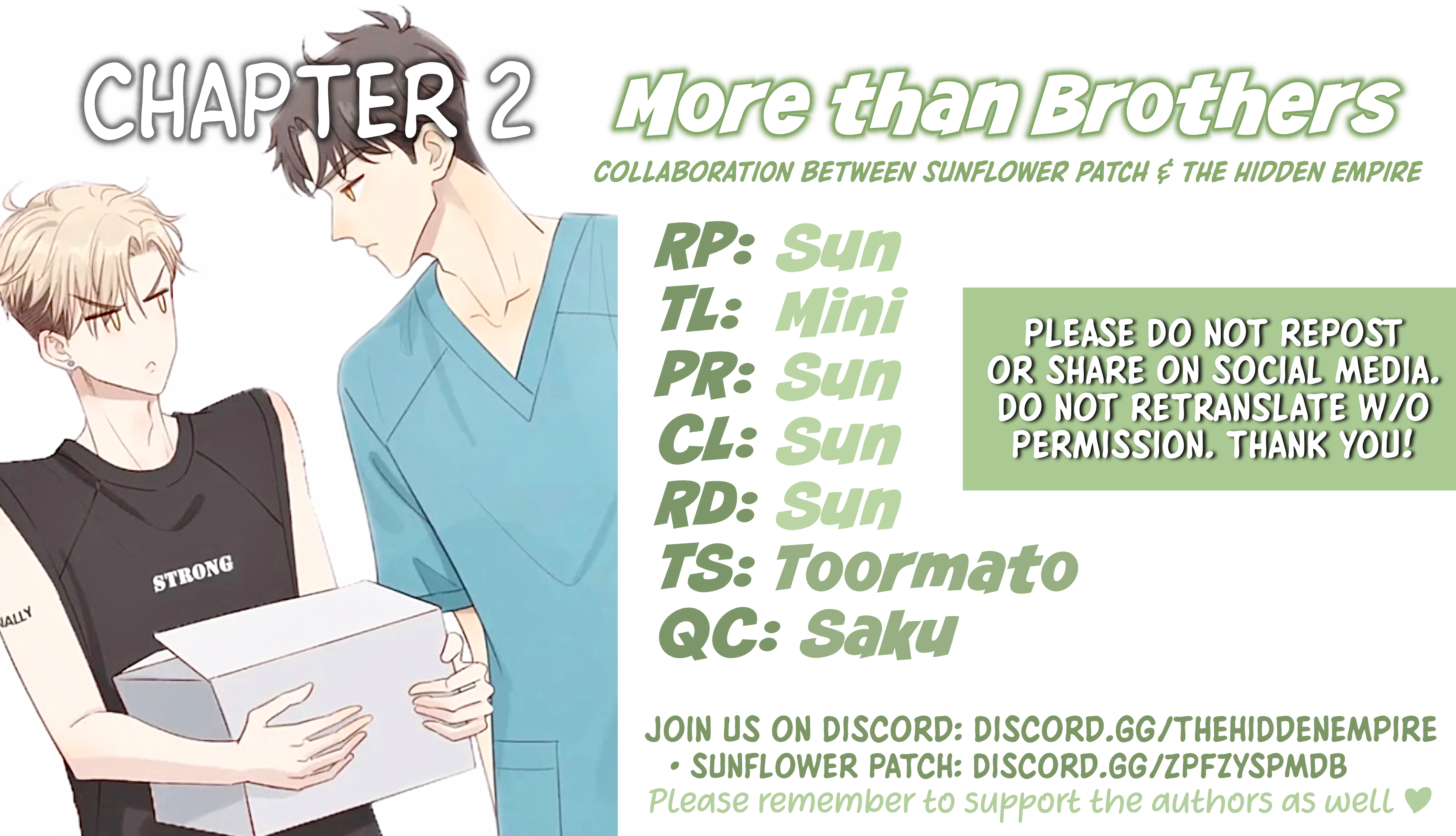 More Than Brothers Don't Try to Run Away 第1页