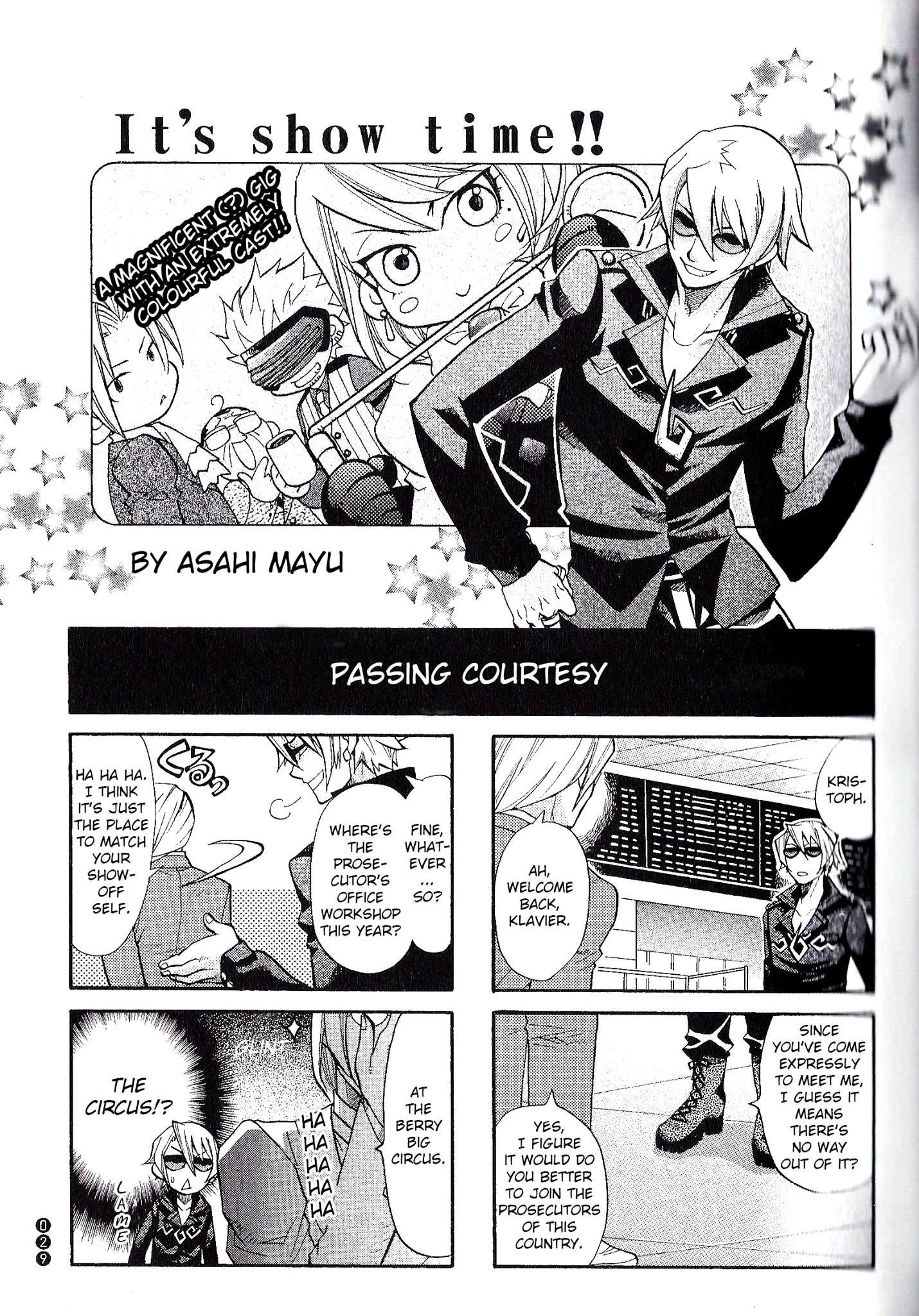 Ace Attorney Characters 4koma Kingdom It's show time!! - by Asahi Mayu 第1页
