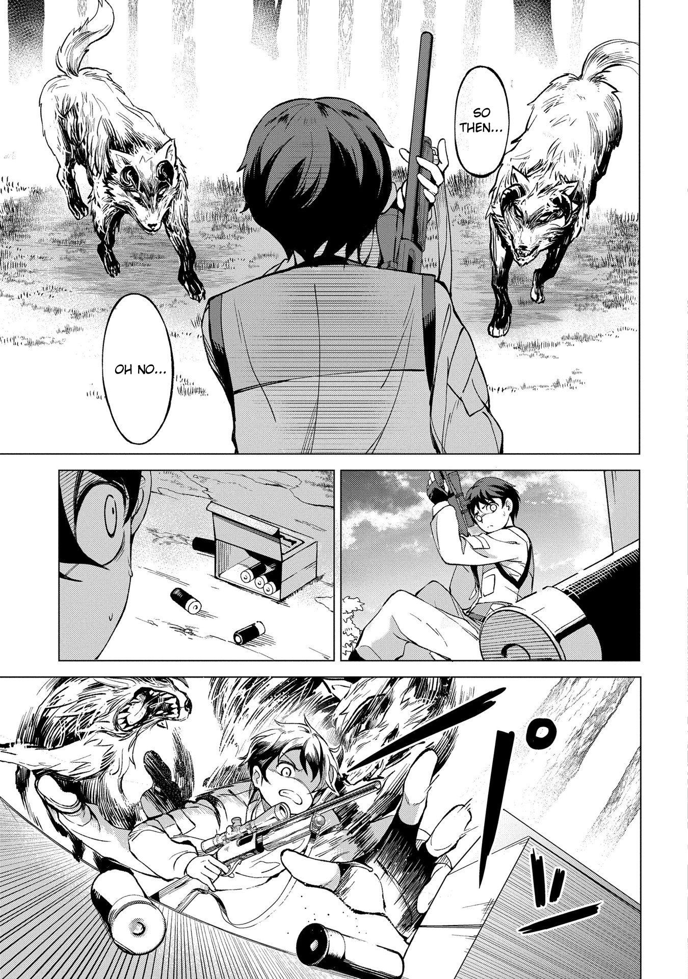 Hokkaidou no Gen'eki Hunter ga Isekai ni Hourikomarete Mita ~Elf Yome to Meguru Isekai Shuryou Life~ Vol. 1 Ch. 1.1 第23页