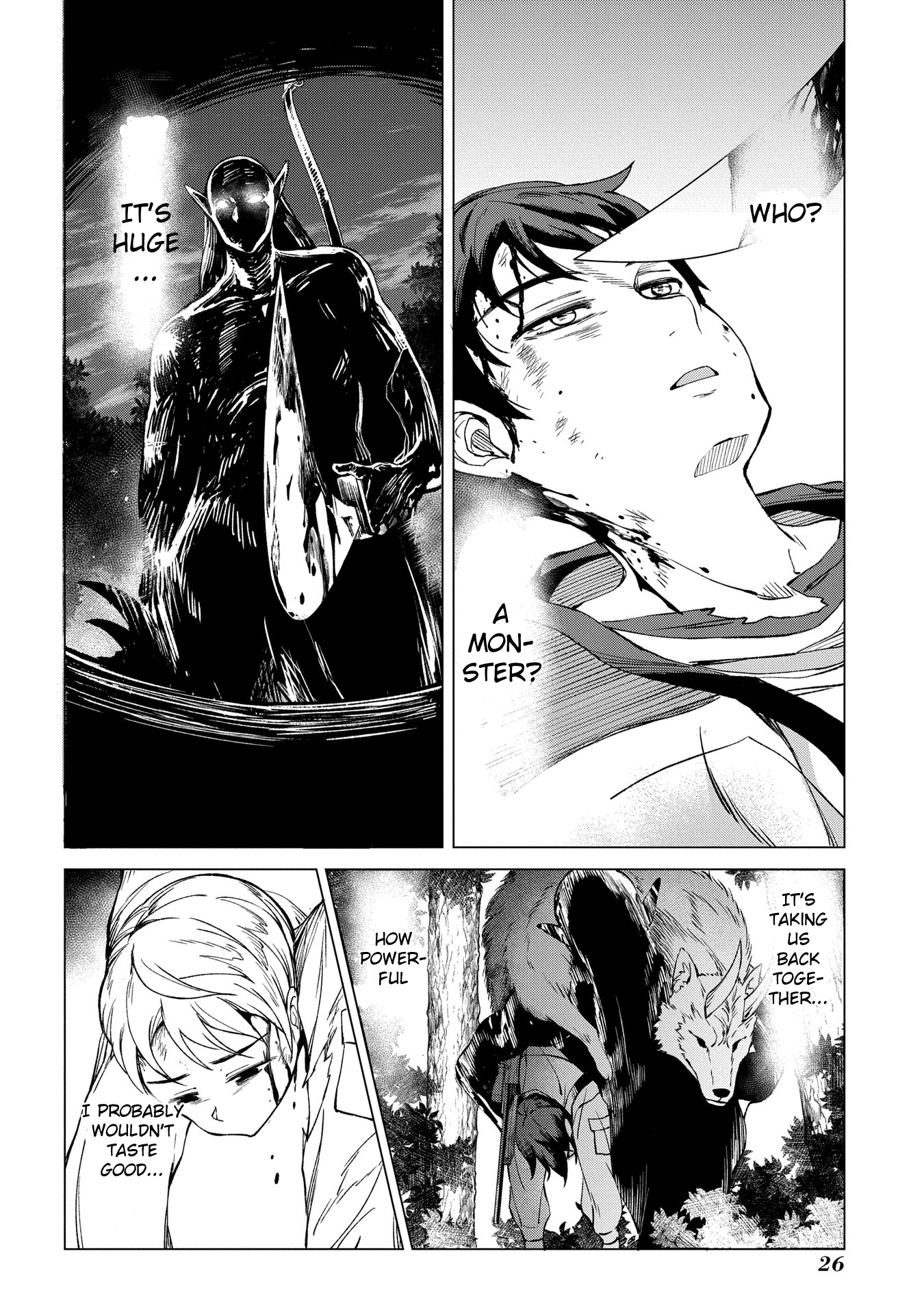 Hokkaidou no Gen'eki Hunter ga Isekai ni Hourikomarete Mita ~Elf Yome to Meguru Isekai Shuryou Life~ Vol. 1 Ch. 1.1 第26页