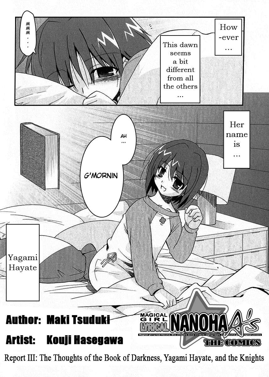 Mahou Shoujo Lyrical Nanoha A's The Thoughts of the Book of Darkness, Yagami Hayate, and the Knights 第3页