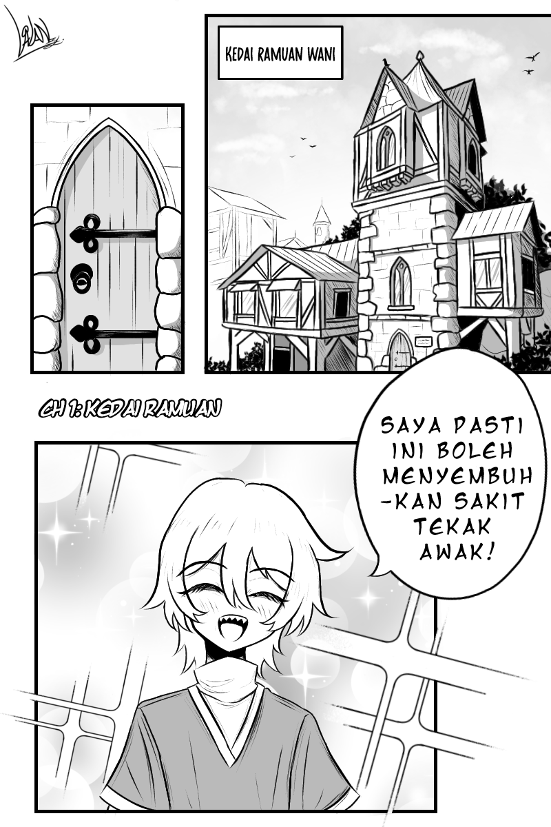 The Witch And Another World Girls Kedai Ramuan 第1页