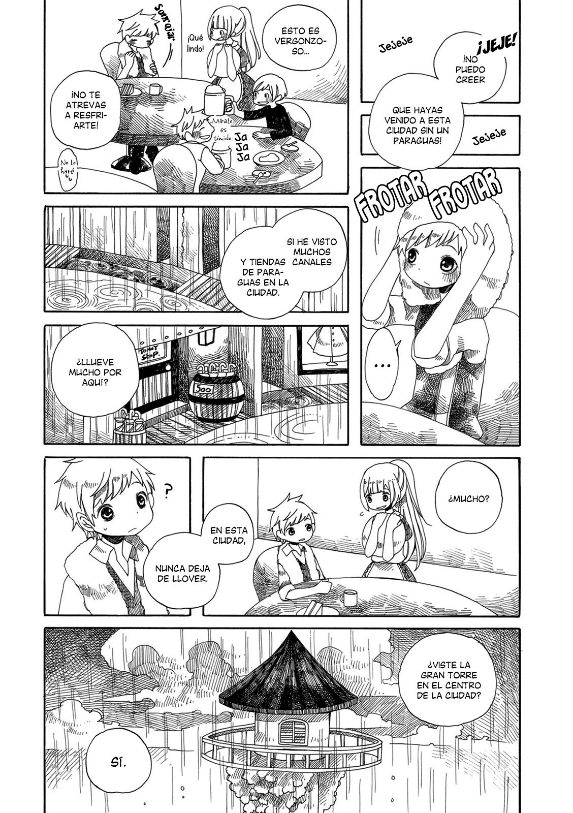 Ame to Hare no Kaze no Tabi La torre de la ciudad lluviosa 第7页