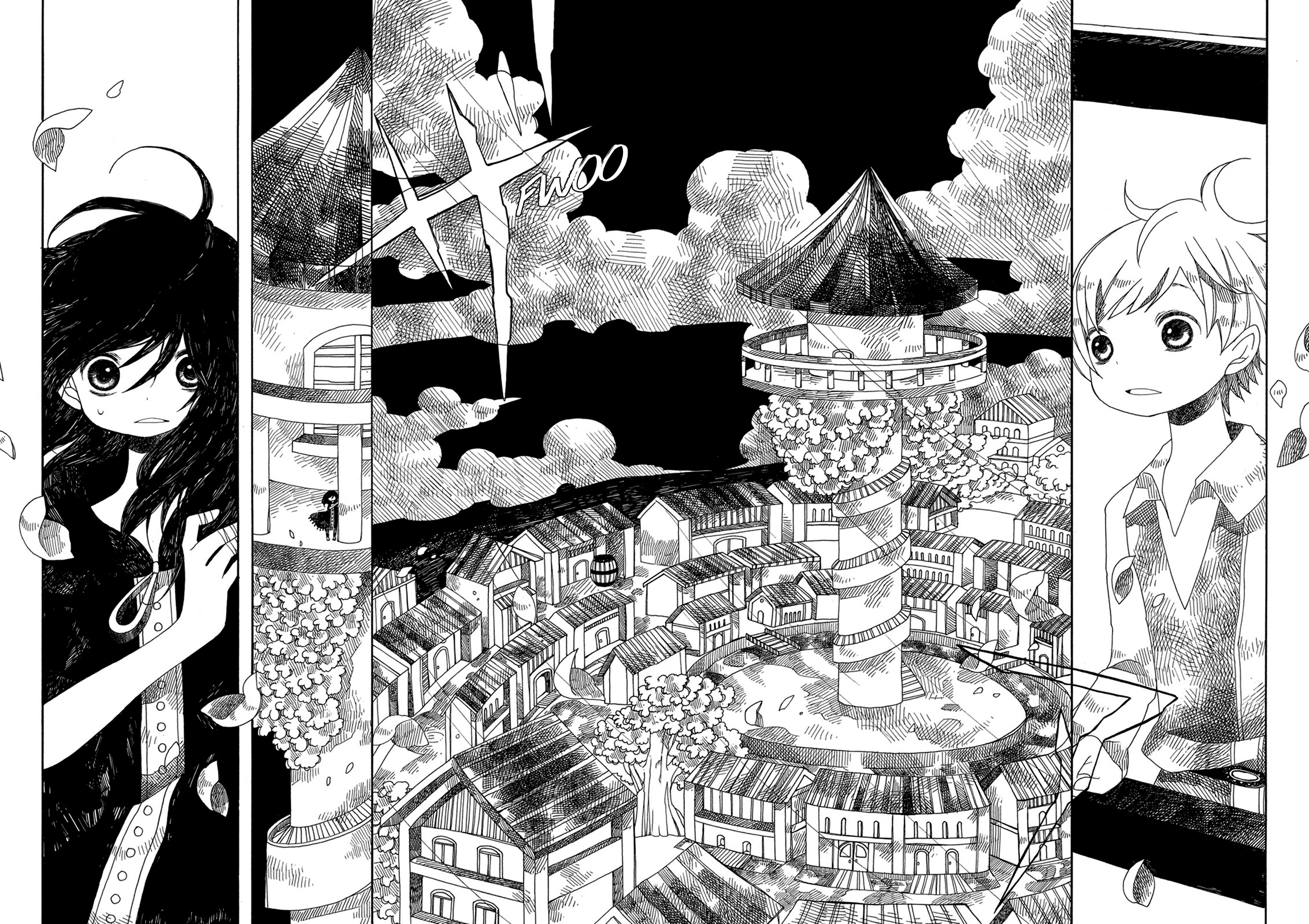 Ame to Hare no Kaze no Tabi La torre de la ciudad lluviosa 第10页