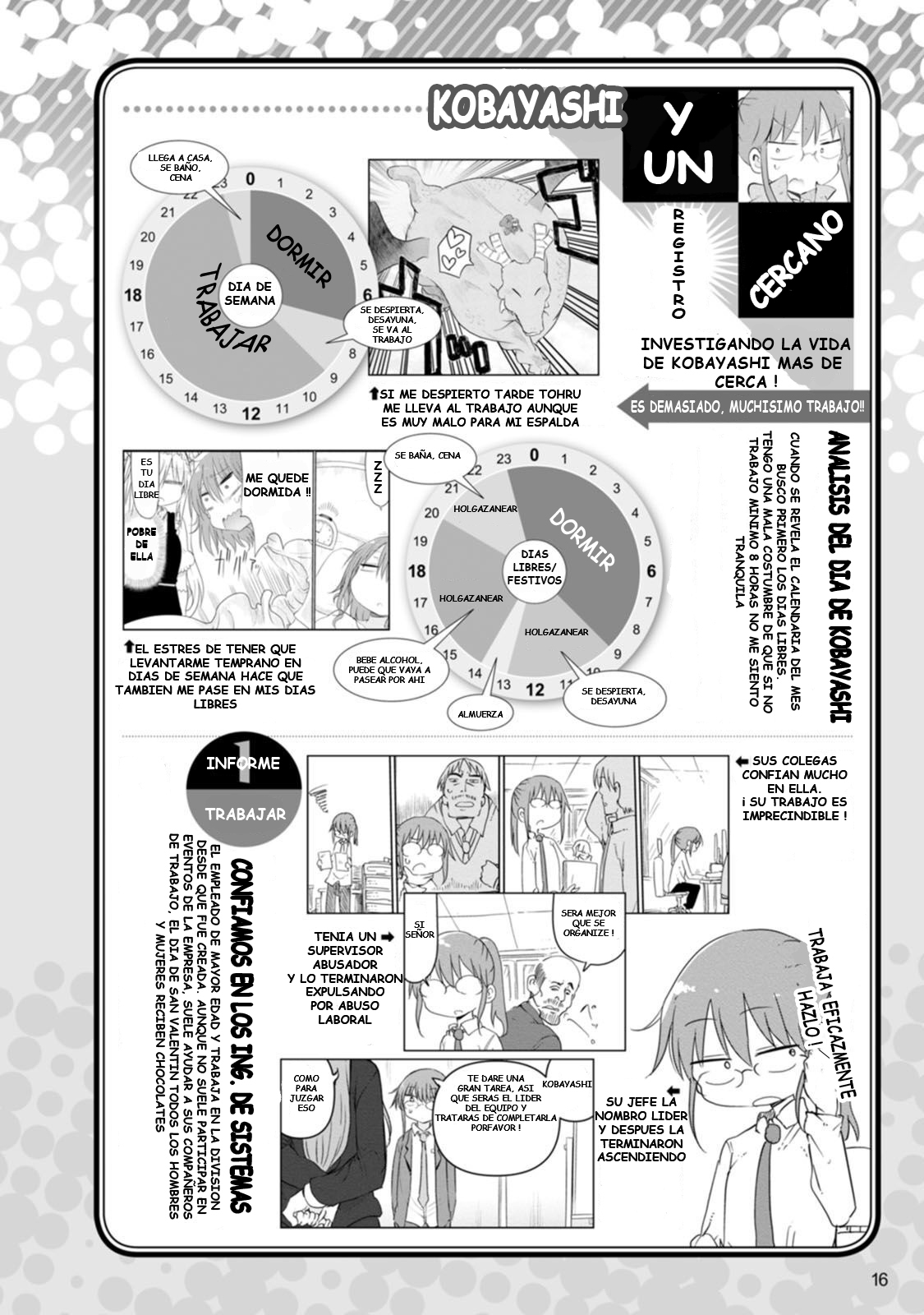 Kobayashi-san Chi no Maid Dragon Official Guidebook Kobayashi - perfil del personaje 第4页