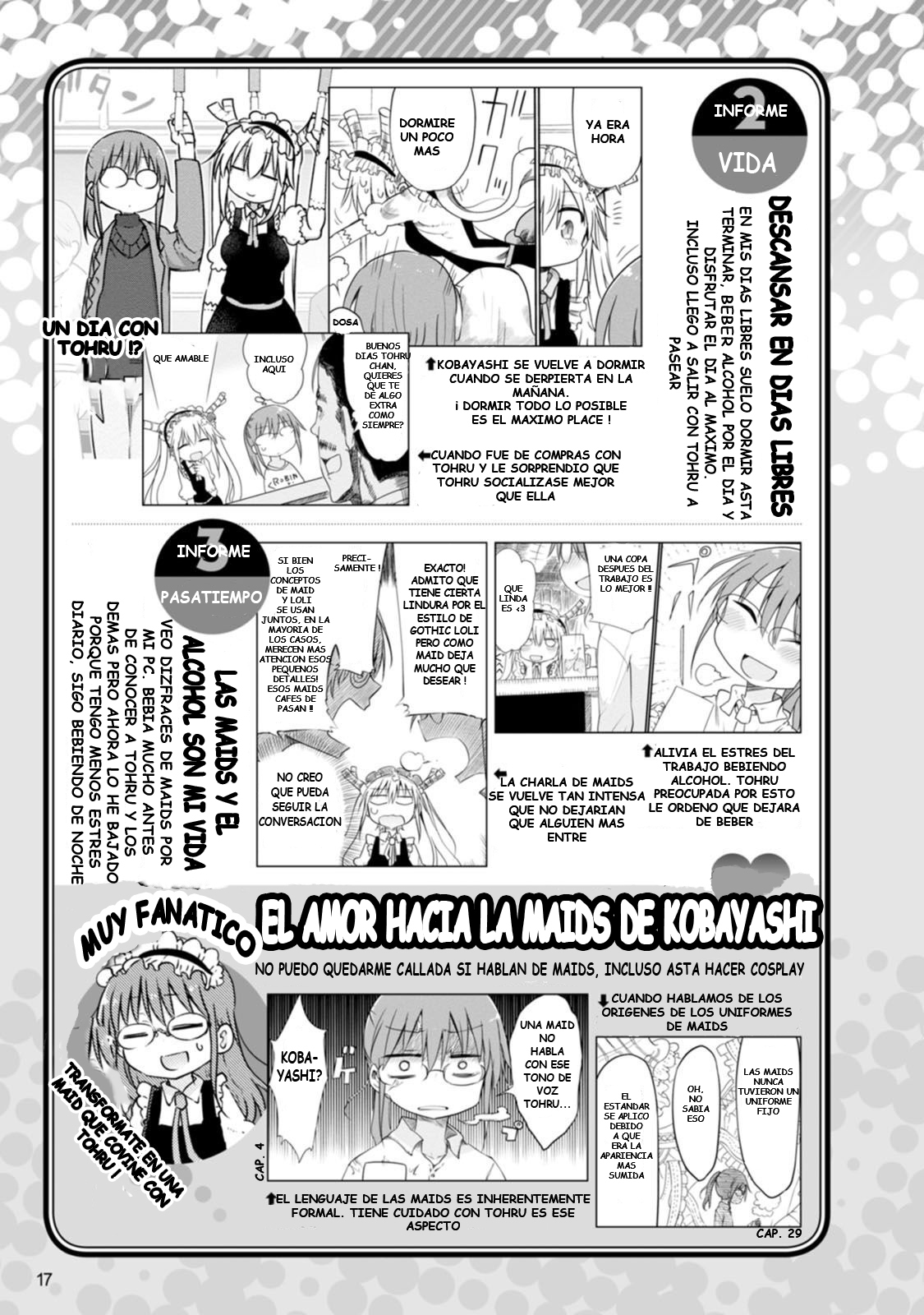 Kobayashi-san Chi no Maid Dragon Official Guidebook Kobayashi - perfil del personaje 第5页