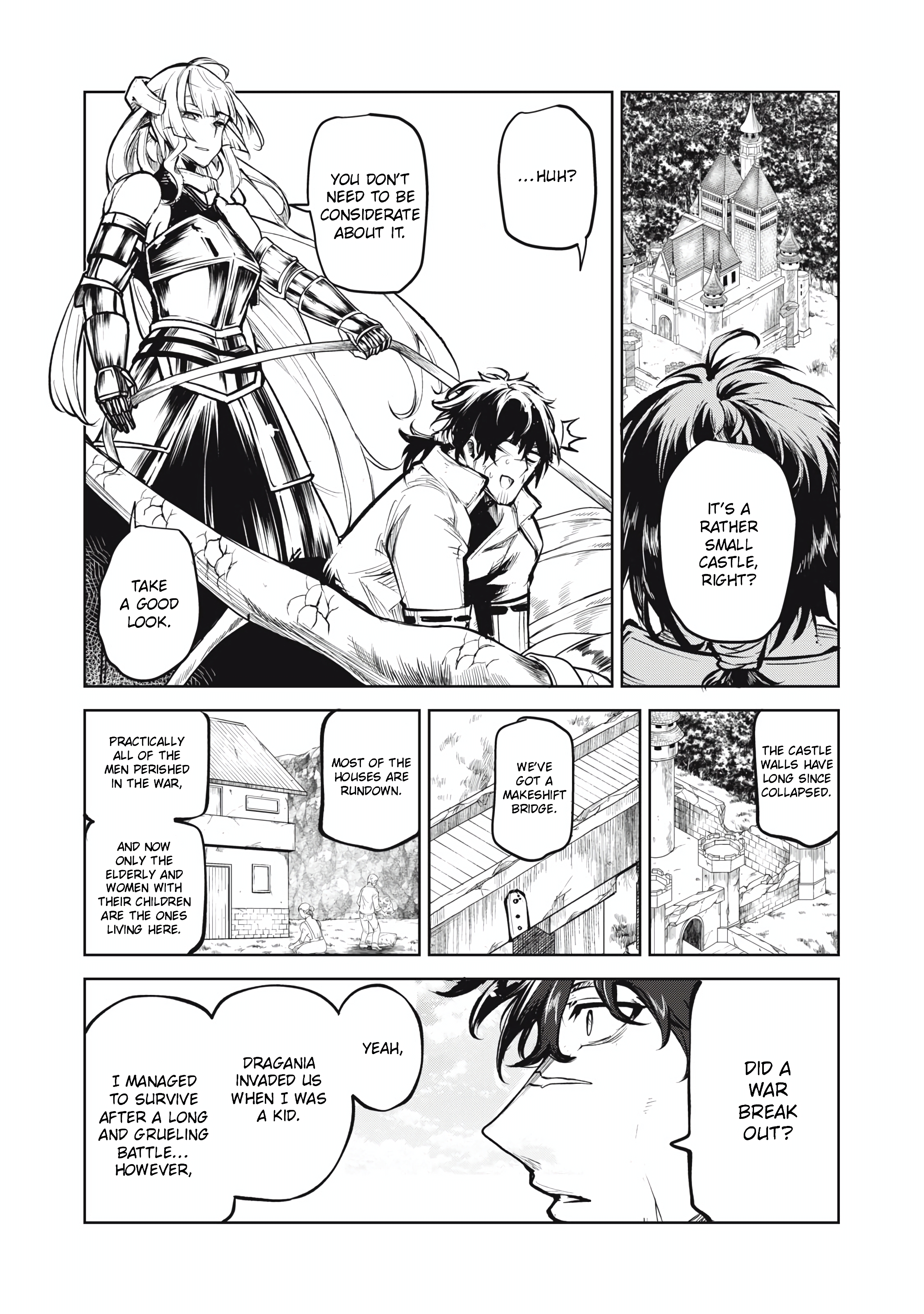 Kuni wo Owareta Ryuushi-san, Hirowareta Ringoku de Ukkari Musou Shite Shimau. ~Jakushou Kokka ga Tairiku Saikyou no Ryuu no Rakuen ni Naru made~ We're not welcome, apparently 第4页