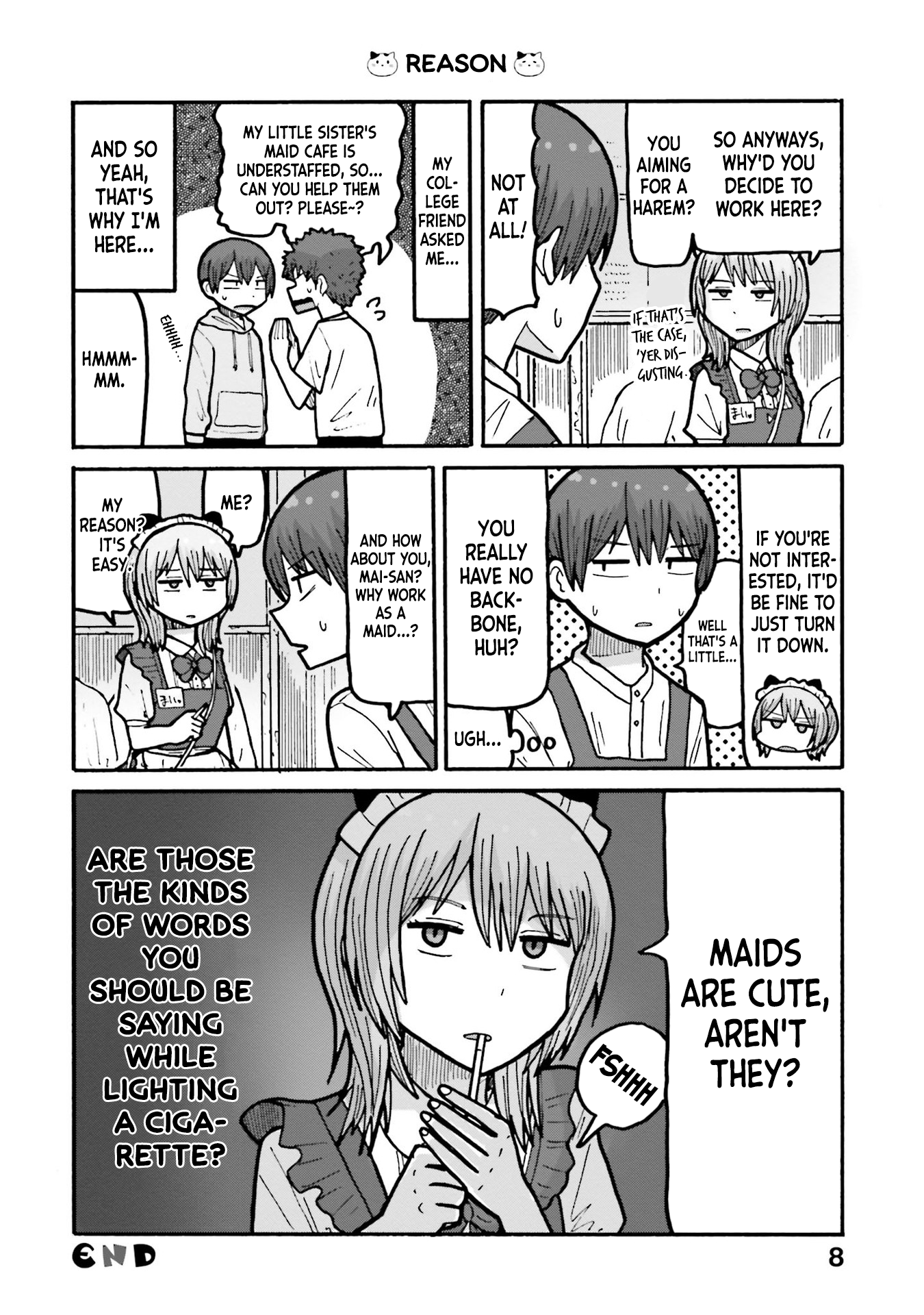 Smoking Maid Romance The smoking maid and the new part-timer 第9页