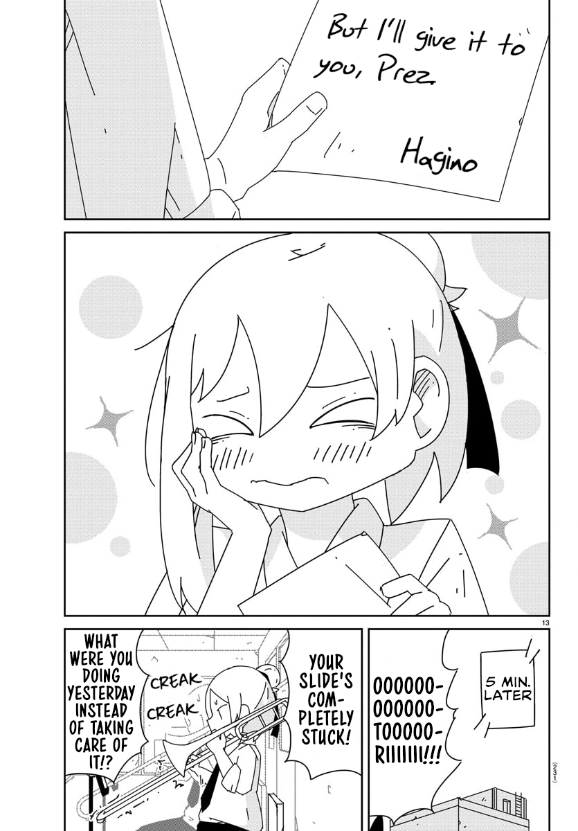 Hagino-san Wants to Quit the Wind Ensemble President Ootori has low self-esteem. 第13页