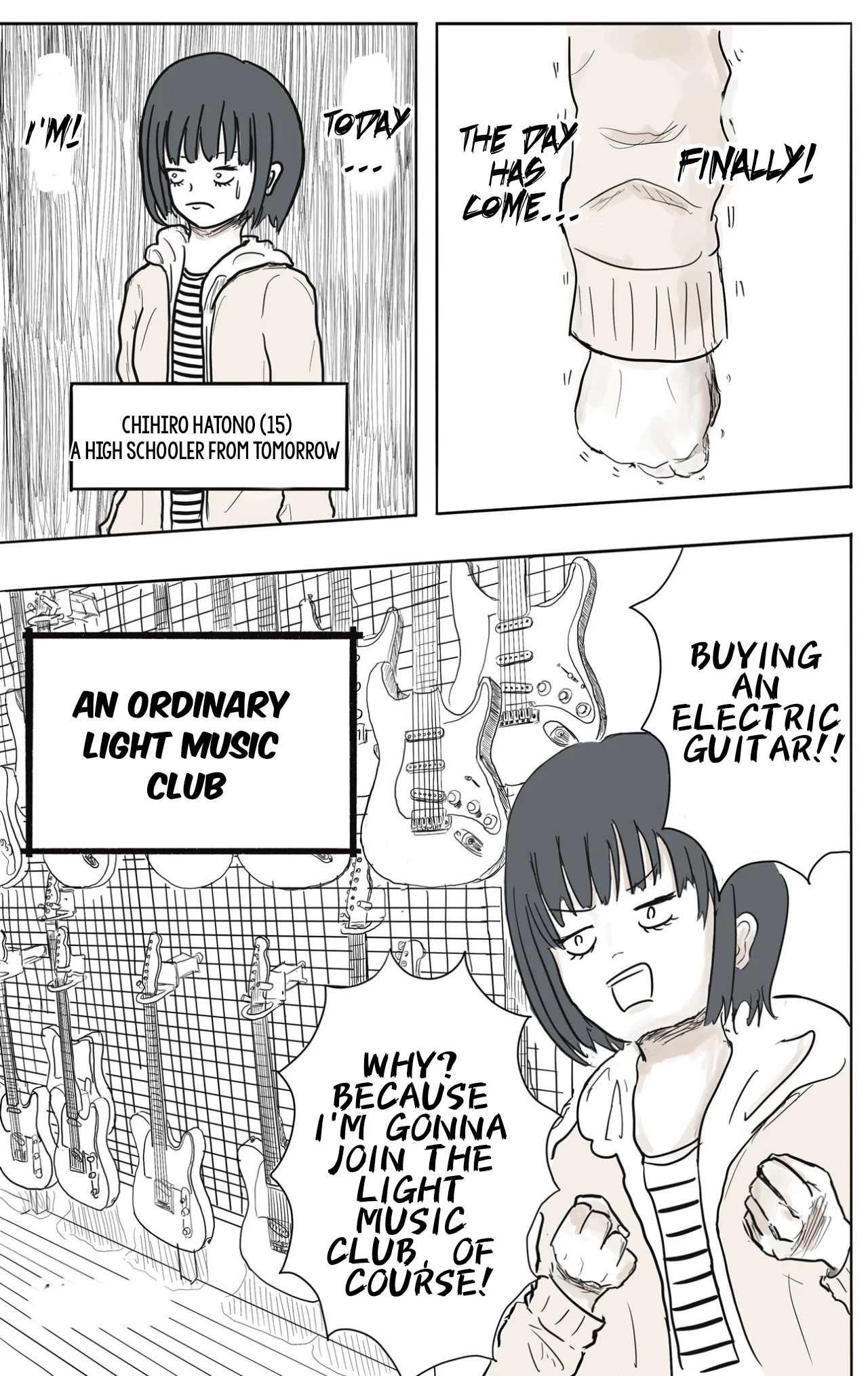 Girl Meets Rock! (Pre-Serialization) Buying a guitar 第1页