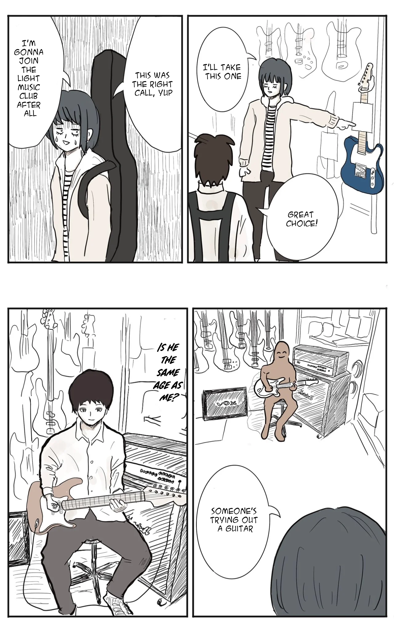 Girl Meets Rock! (Pre-Serialization) Buying a guitar 第4页