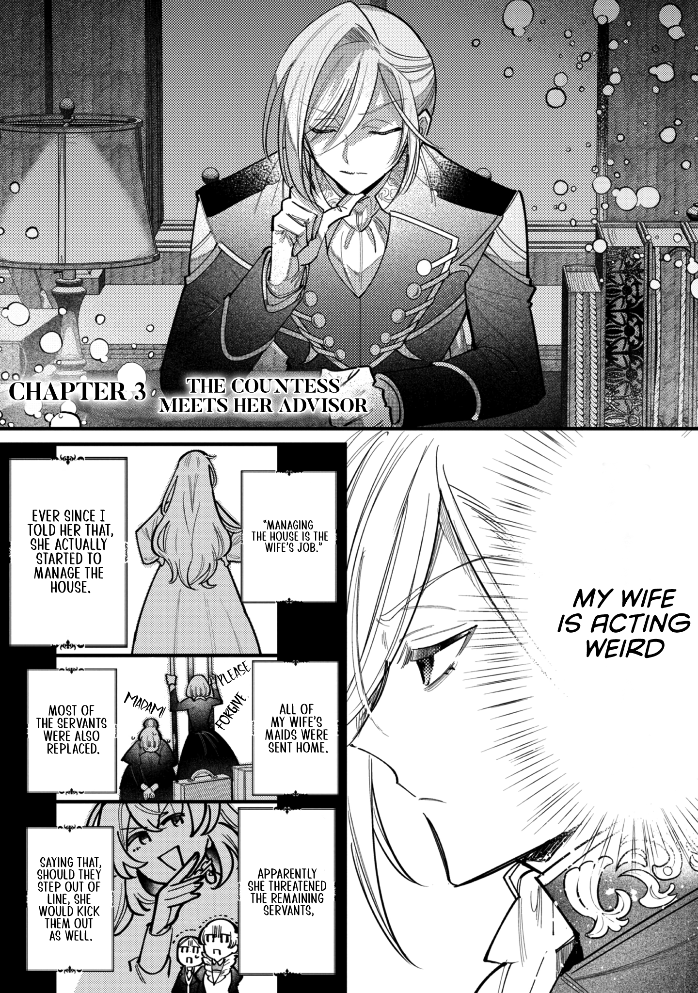 I Reincarnated as a Faint-Hearted Countess The Countess meets her advisor 第2页
