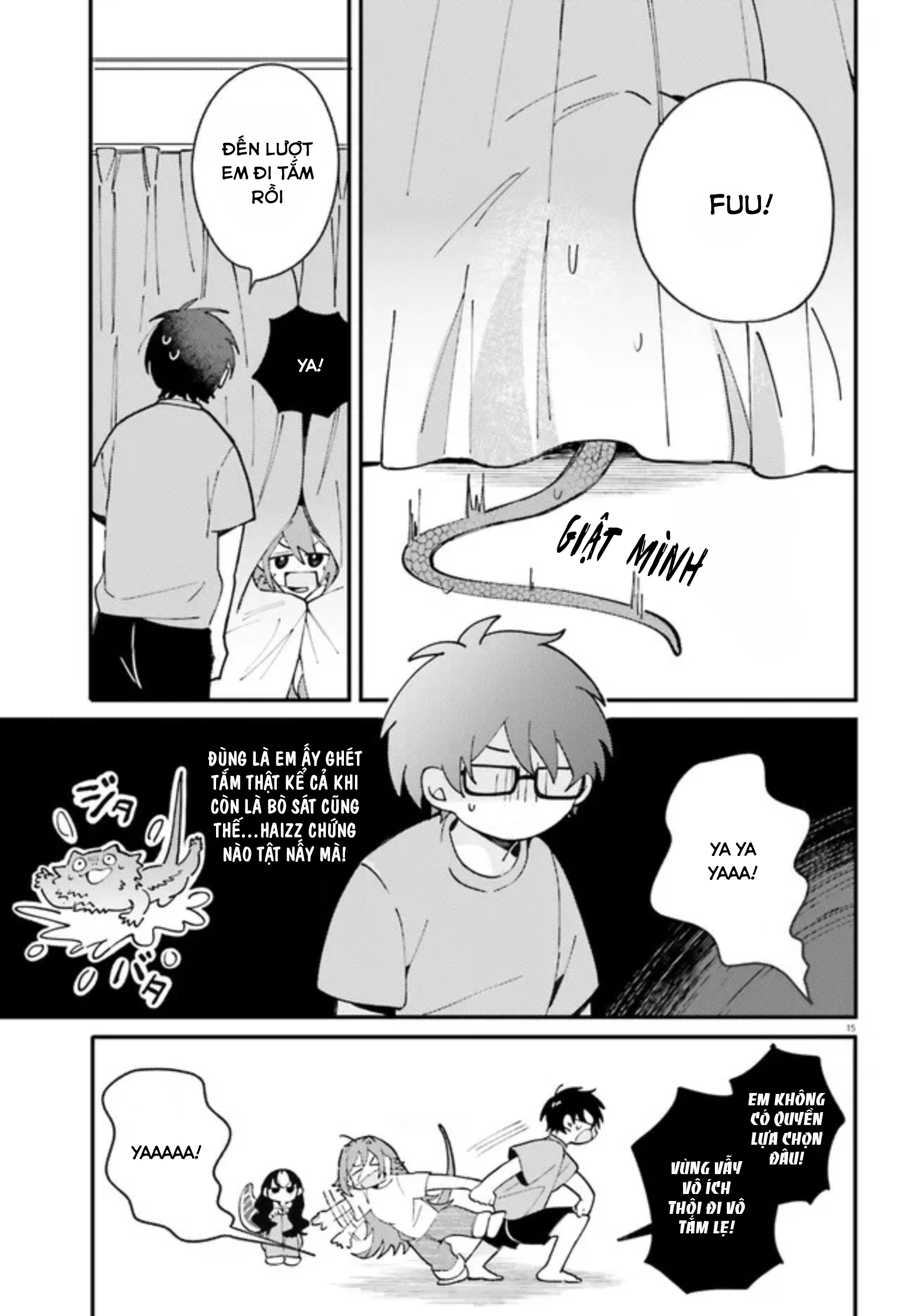 Kimi wa Kawaii Reptile Đi tắm thôi!🛁 + Xuất hiện thêm bé mới😍 第15页