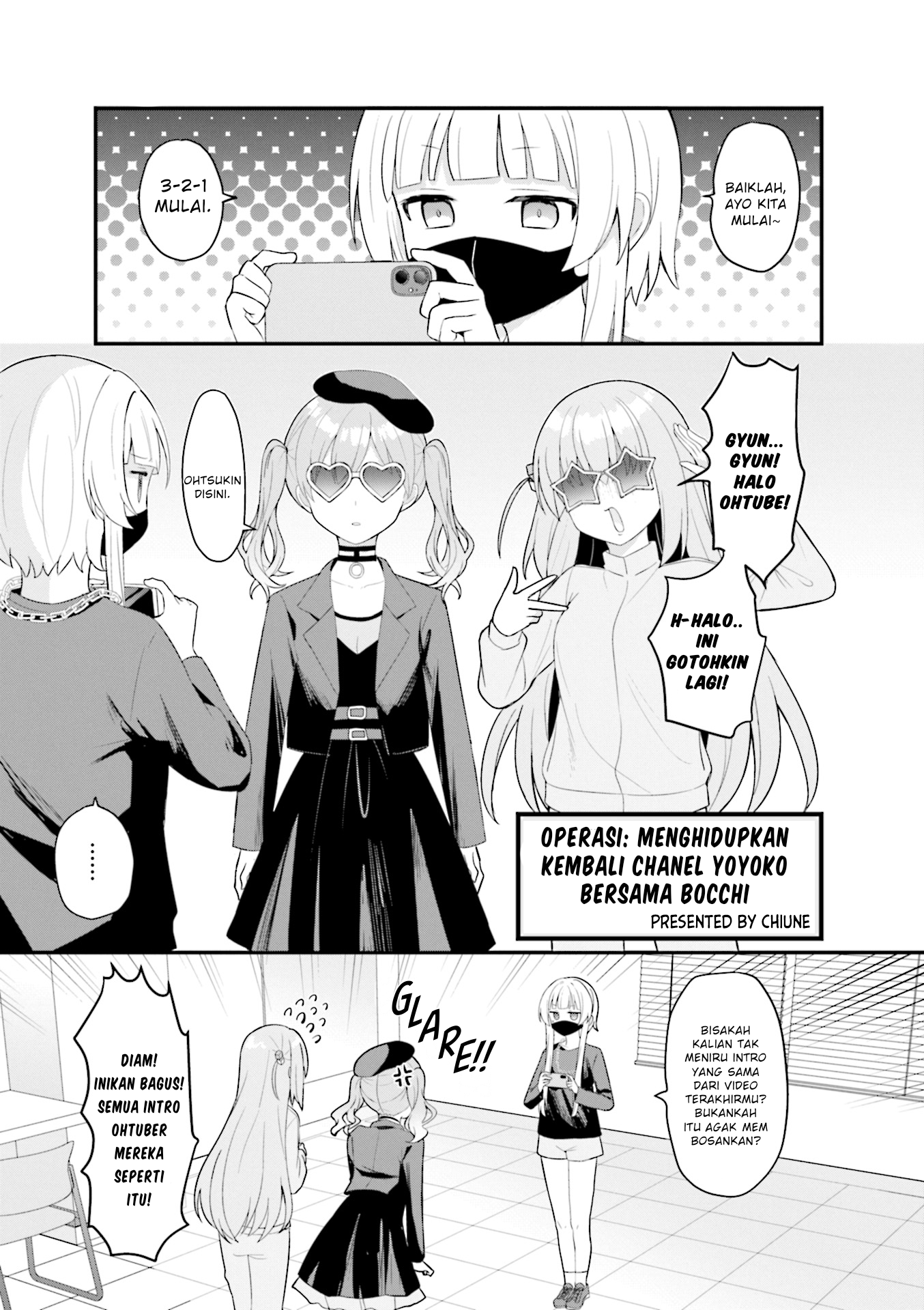Bocchi The Rock! Anthology Comic Operasi: menghidupkan kembali channel Yoyoko bersama Bocchi 第1页
