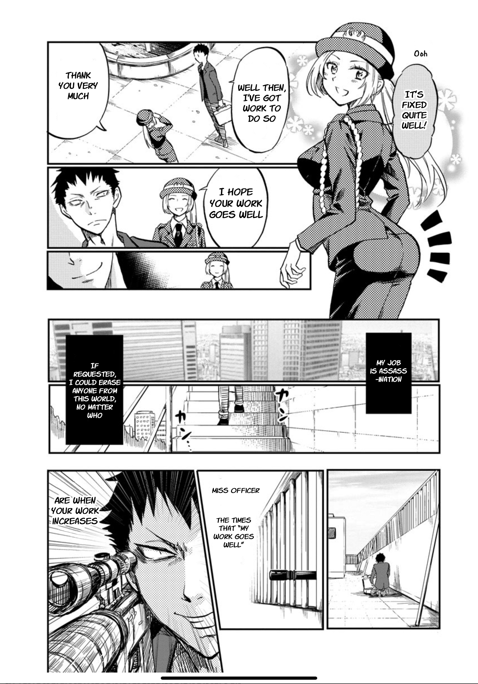 Fukei-san to Ansatsu-san action. 1 第10页