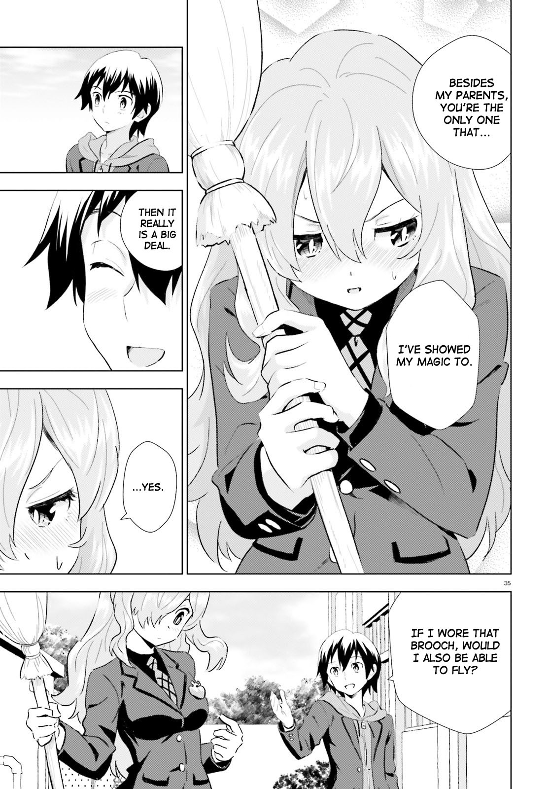 Kuromori-san wa Smartphone ga Tsukaenai Flying Broom 第34页