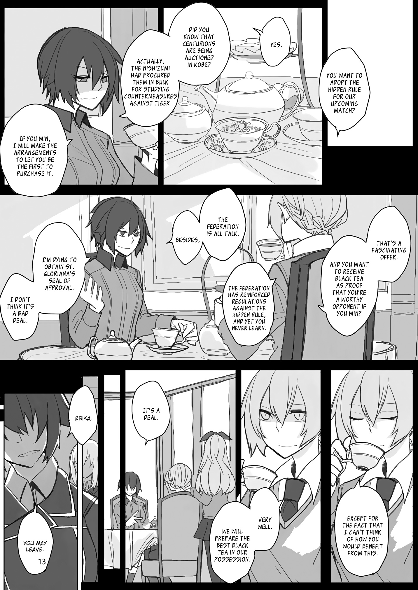 Girls und Panzer - Somewhat Like Darjeeling Rules of Underground Senshado 第5页