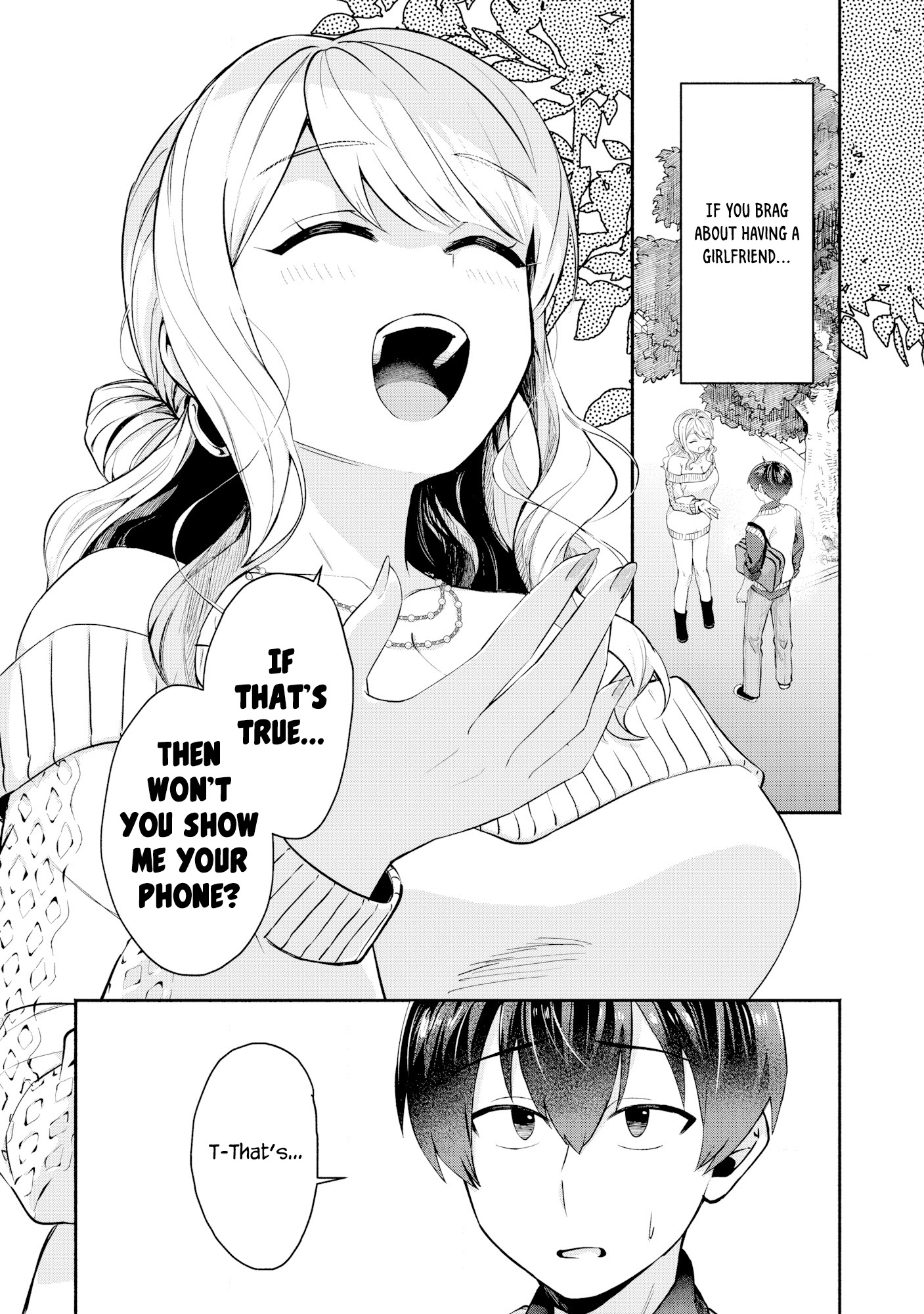 Douyara Ore wa Imadoki Gal na Toshiue Osananajimi kara Gekiomo Kanjou wo Mukerareteiru Rashii I also erased that girl's contact info 第3页