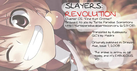 Slayers REVOLUTION Find That Critter! 第1页