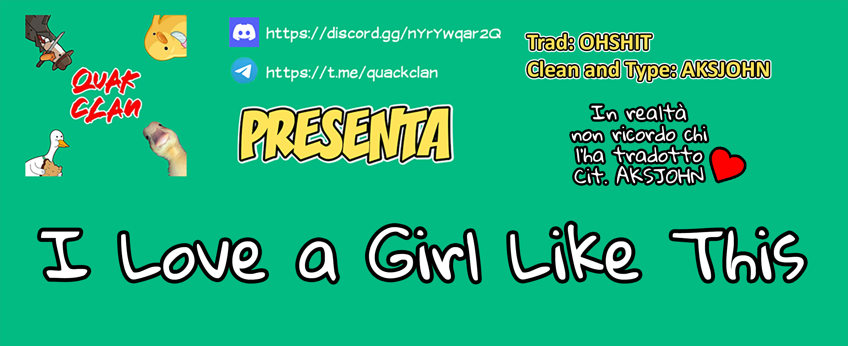 I Love a Girl Like This Oneshot 第1页