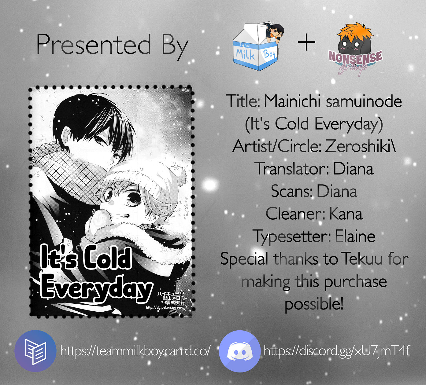 Haikyu!! - It's Cold Everyday (Doujinshi) 第1页