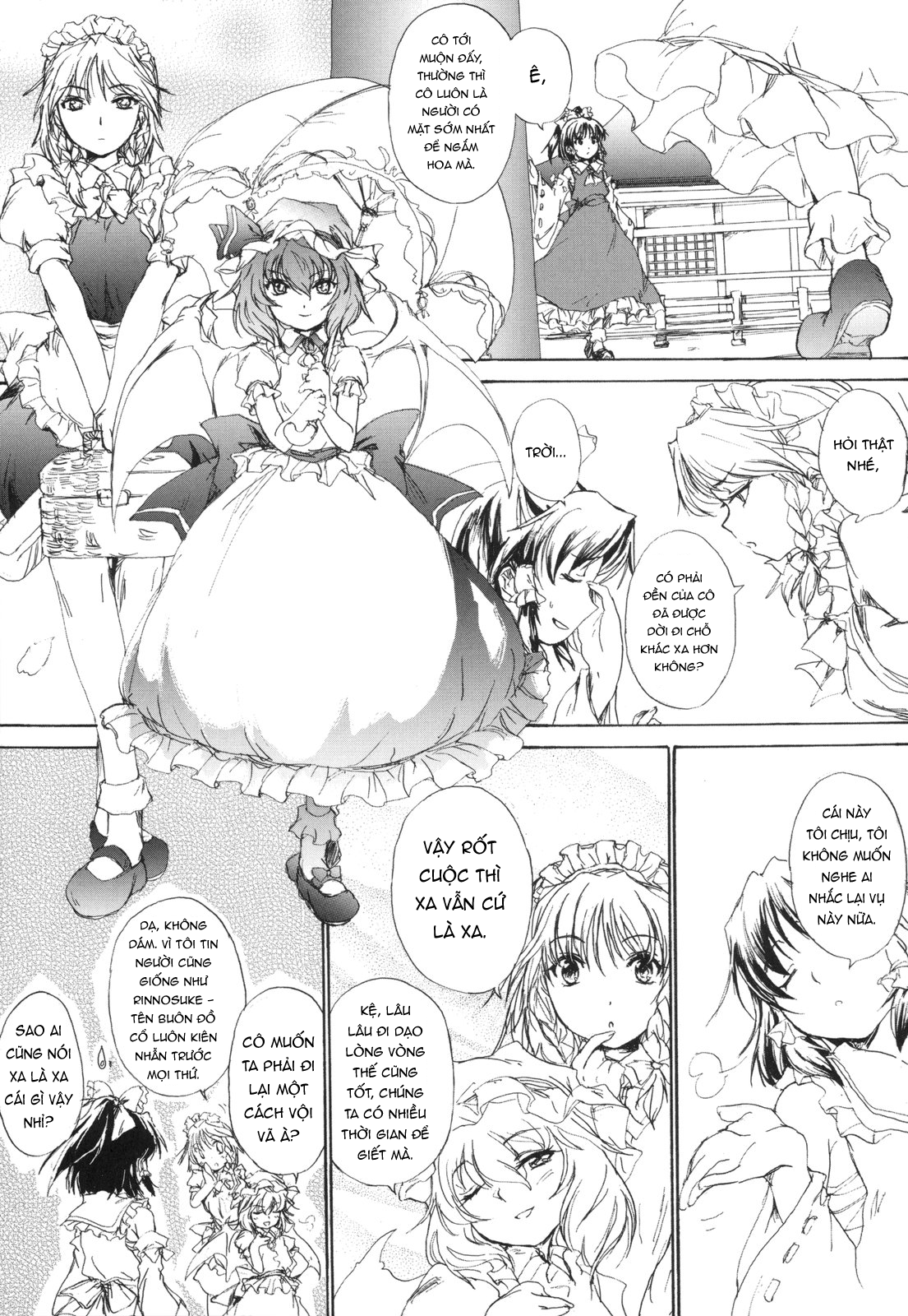 Touhou Sangetsusei: Eastern and Little Nature Deity Khoảng cách của tán anh đào 第10页