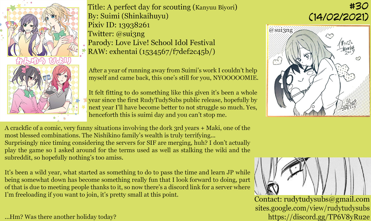 Love Live! - A perfect day for scouting Oneshot 第9页