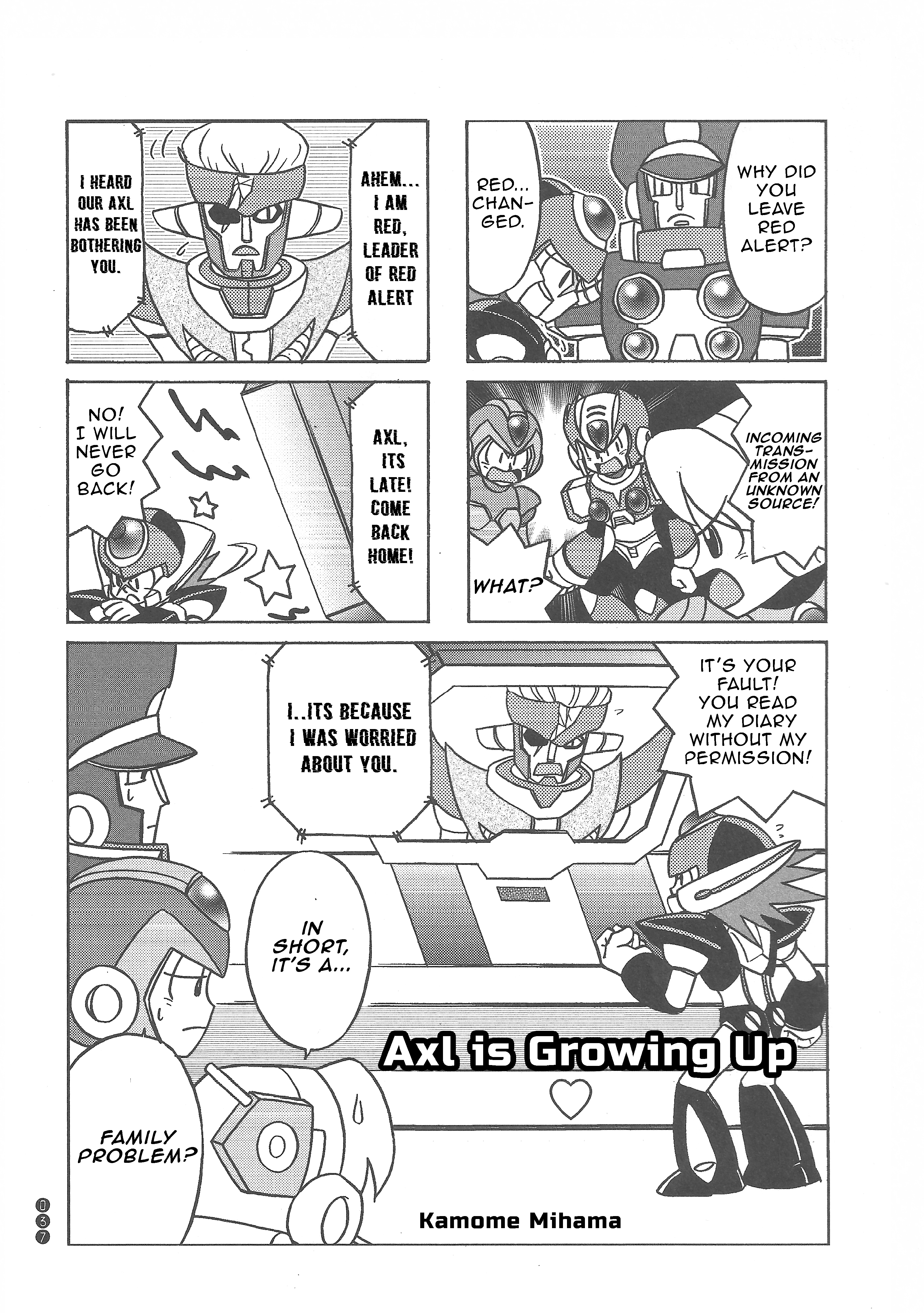 Mega Man X7: 4Koma Manga Kingdom Axl is Growing up 第1页