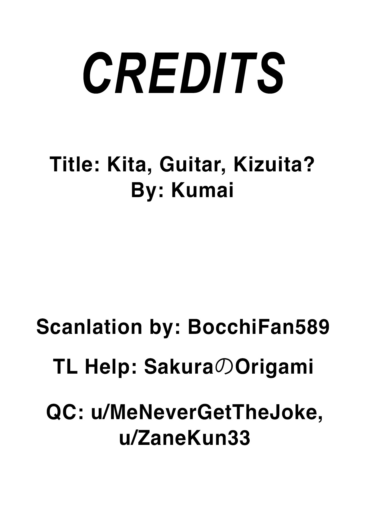 Kita, Guitar, Kizuita? Oneshot 第36页