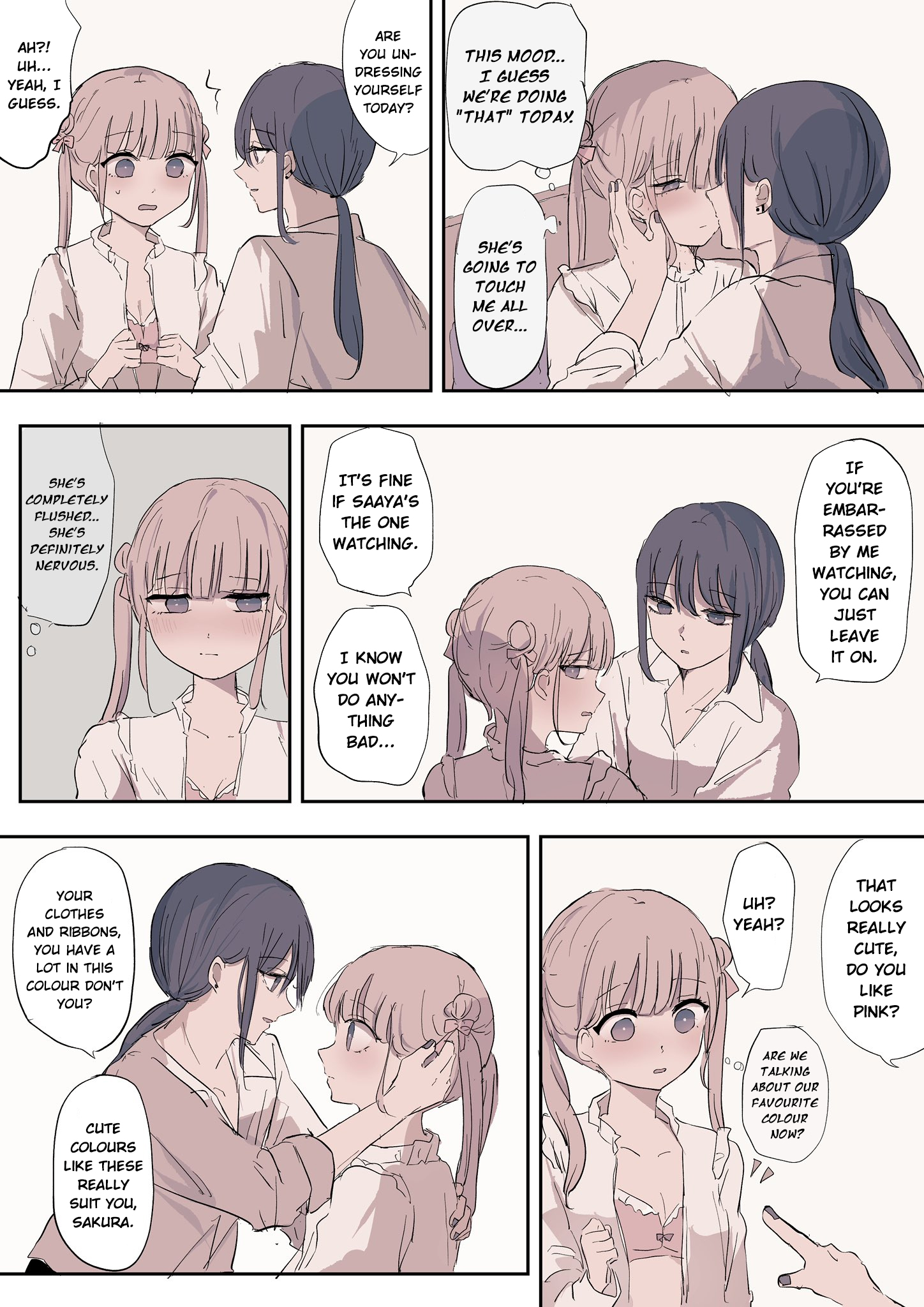 Saaya and Sakura A Story About a Girl Who Doesn't Know About Sex Being Pleasured by Her Girlfriend 第1页