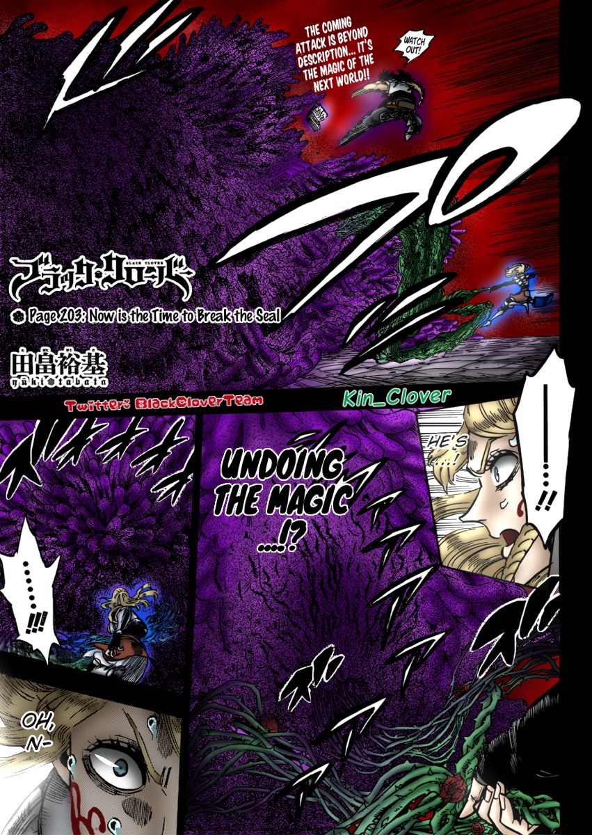 Black Clover (Fan Colored) Page 203: Now is the Time to Break the Seal 第3页
