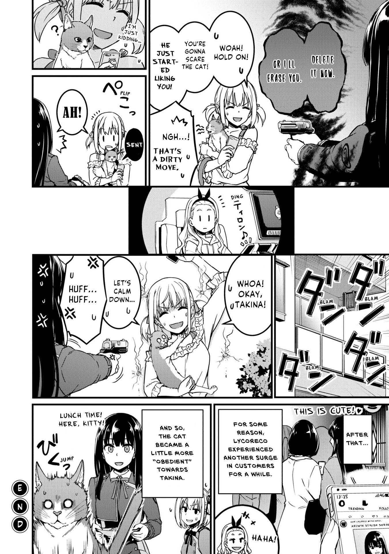Lycoris Recoil: Koushiki Comic Anthology - Reload Make peace with the cat. 第10页
