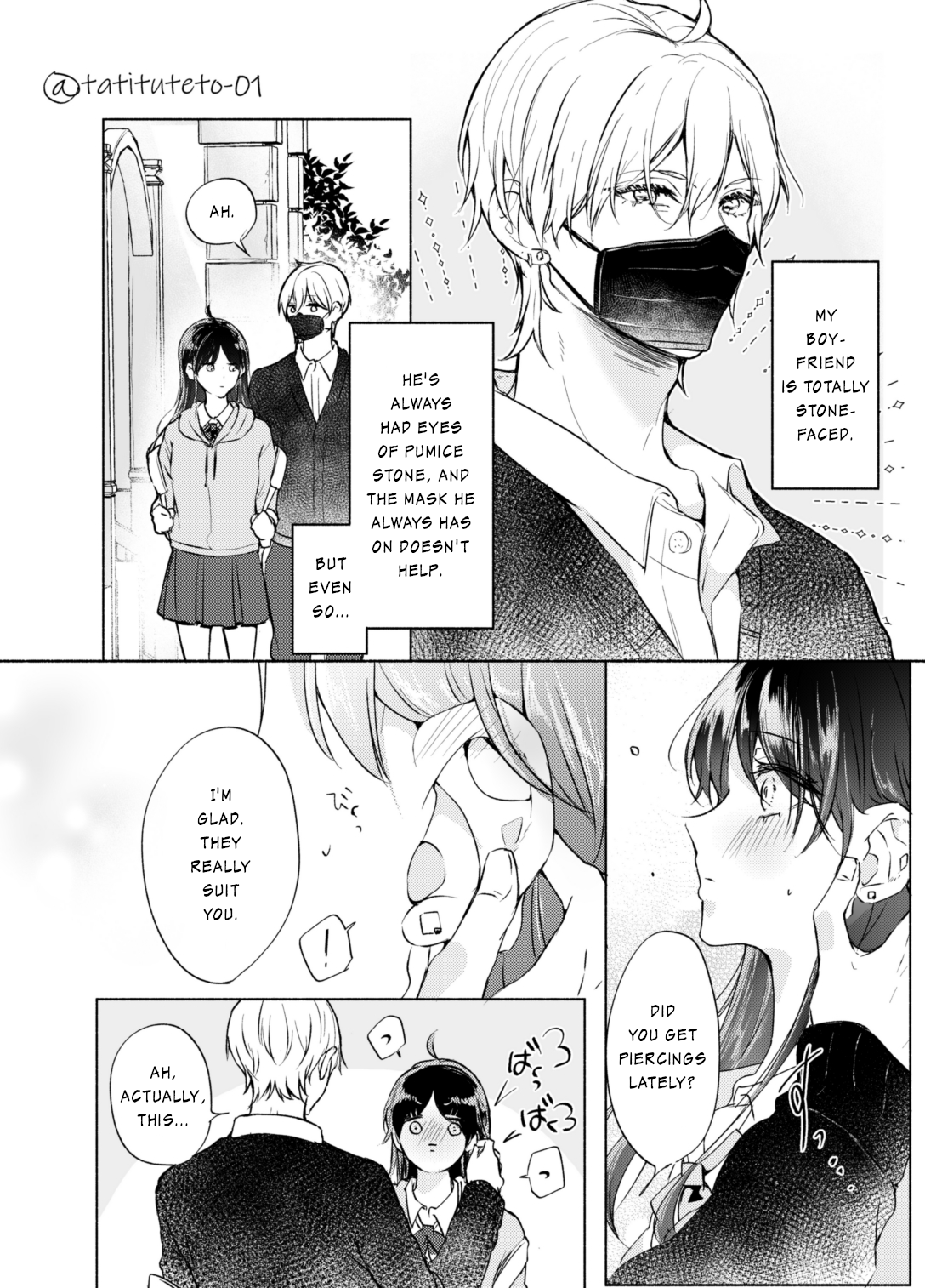 The Expressionless Boyfriend and the Quiet Girlfriend 第1页