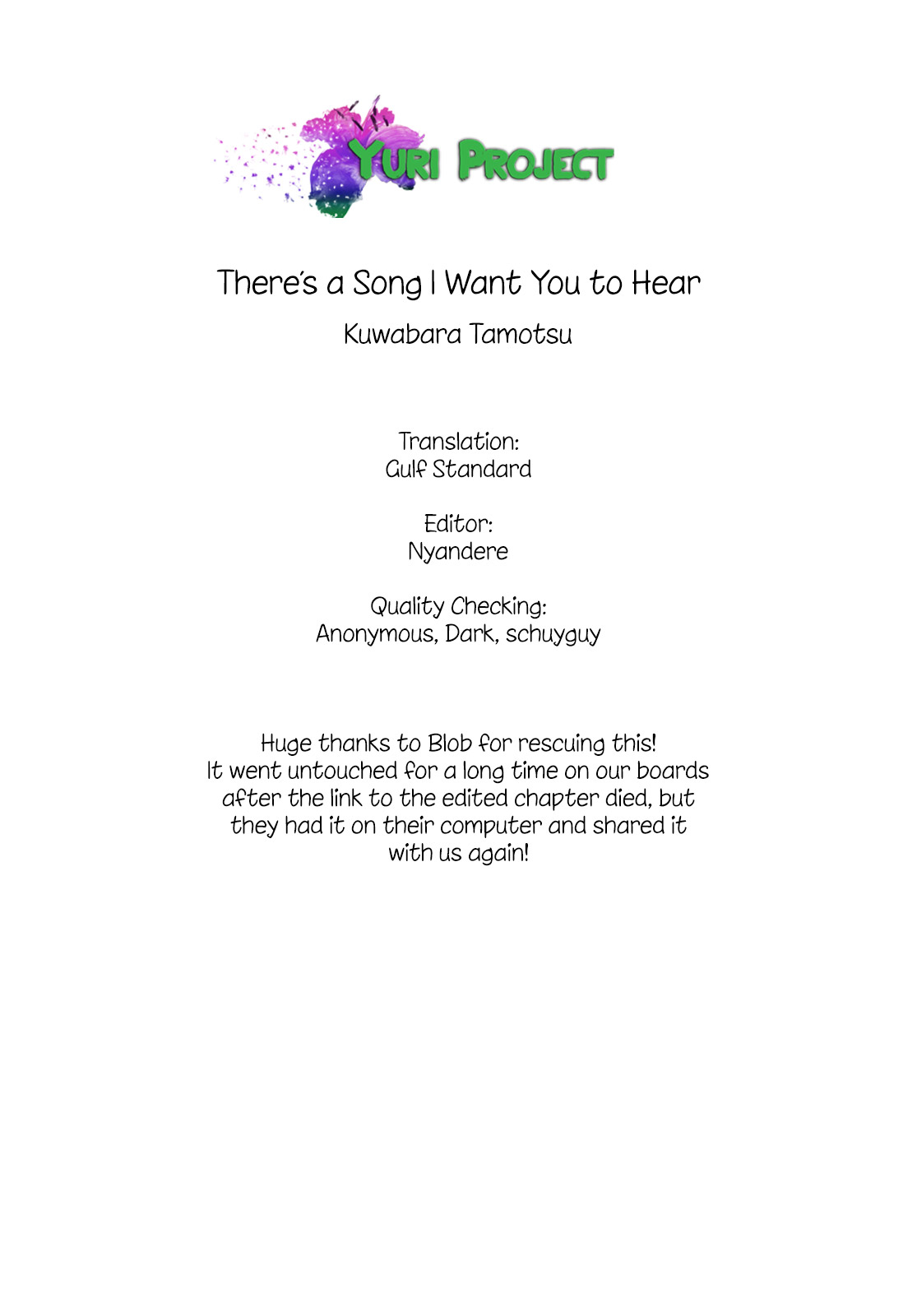 This Channel Has Nobody but Us There's a Song I Want You to Hear 第33页
