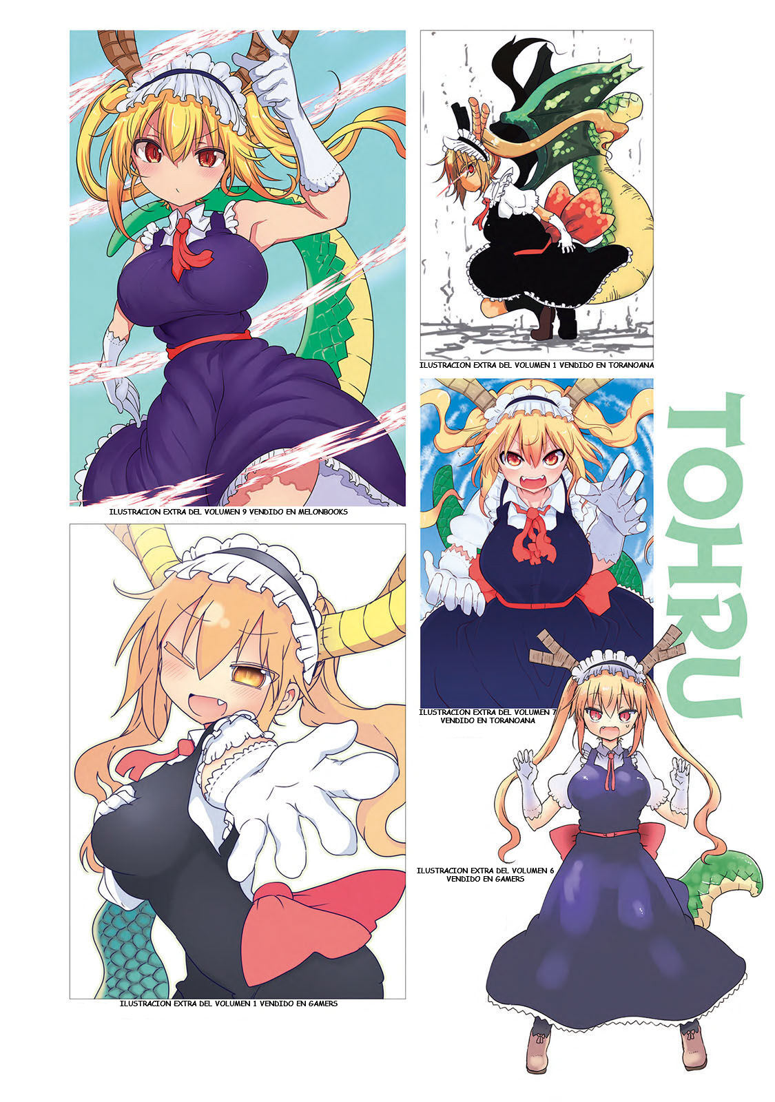 Kobayashi-san Chi no Maid Dragon Official Guidebook Galería de ilustraciones 1 / Introducción 第3页
