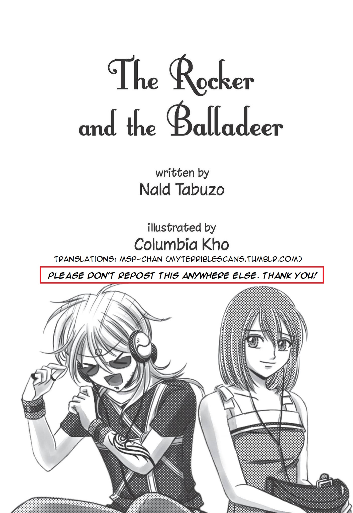 Black Ink - Shortcuts The Rocker and the Balladeer 第1页
