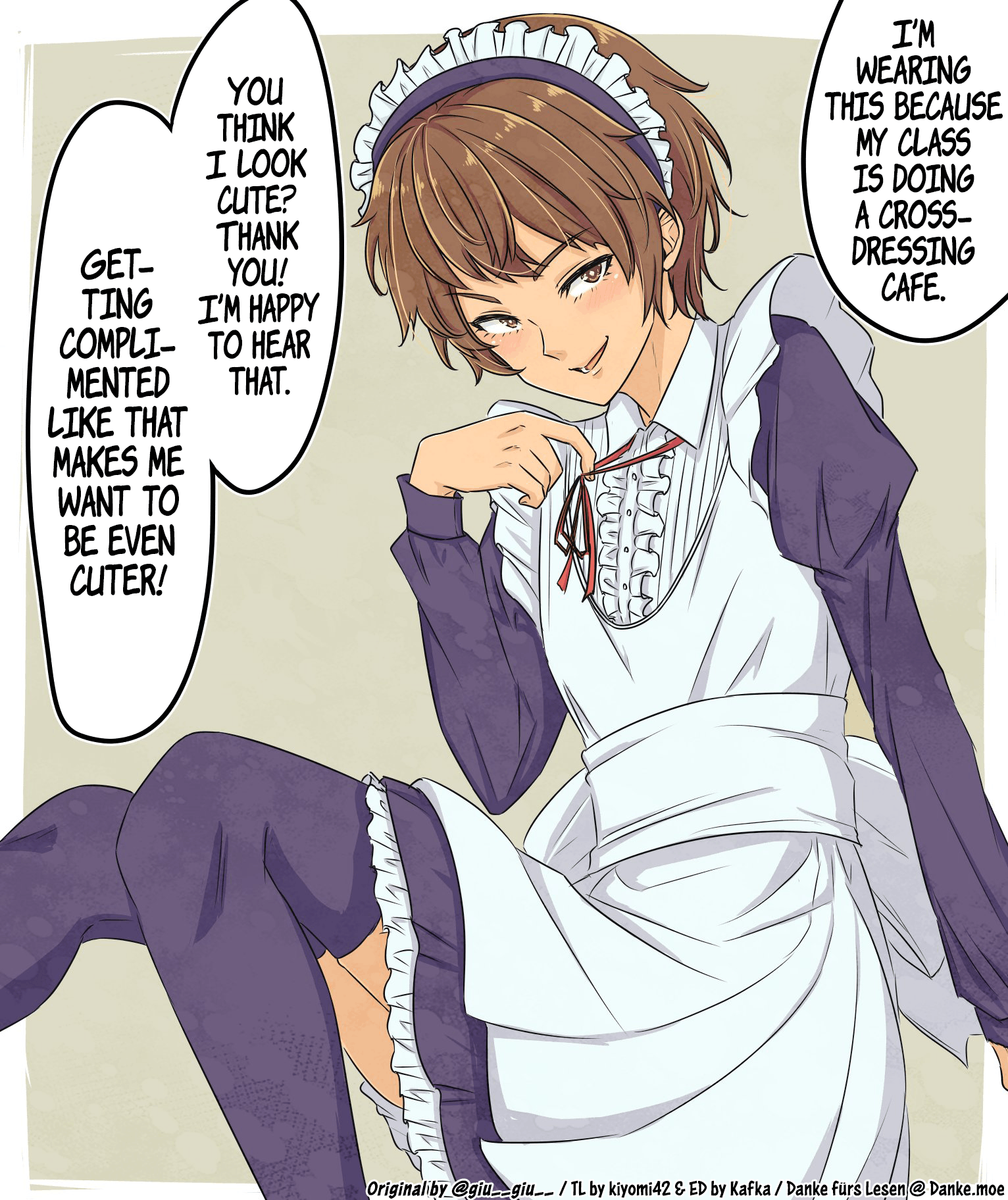 Encouraging a Crossdressing Boy By Complimenting Him 第1页