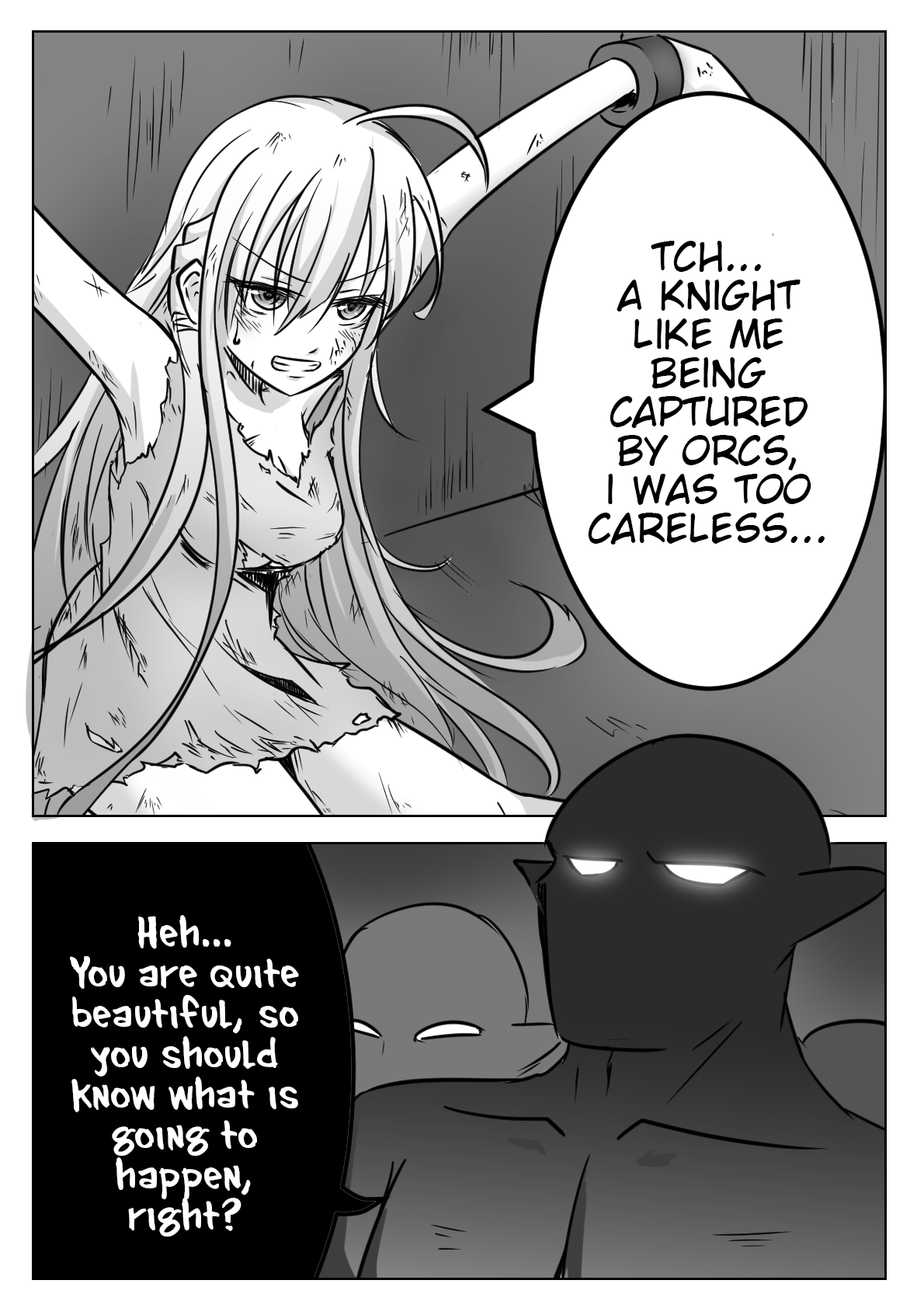 Female Knight Captured by Orc 第1页