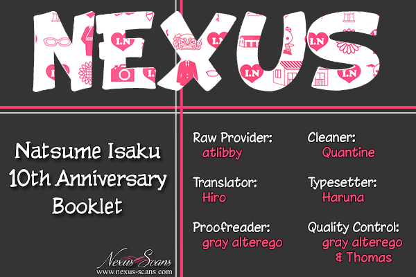 Natsume Isaku 10th Anniversary Booklet 第1页
