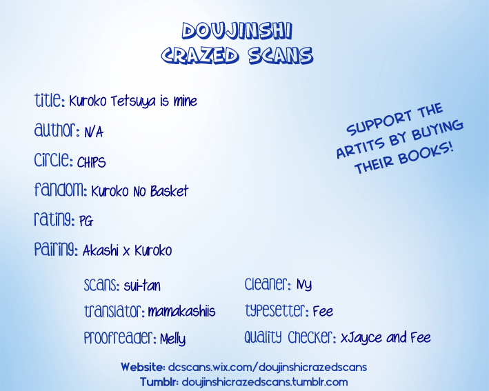 Kuroko no Basuke - Kuroko Tetsuya Is Mine (Doujinshi) Oneshot 第23页